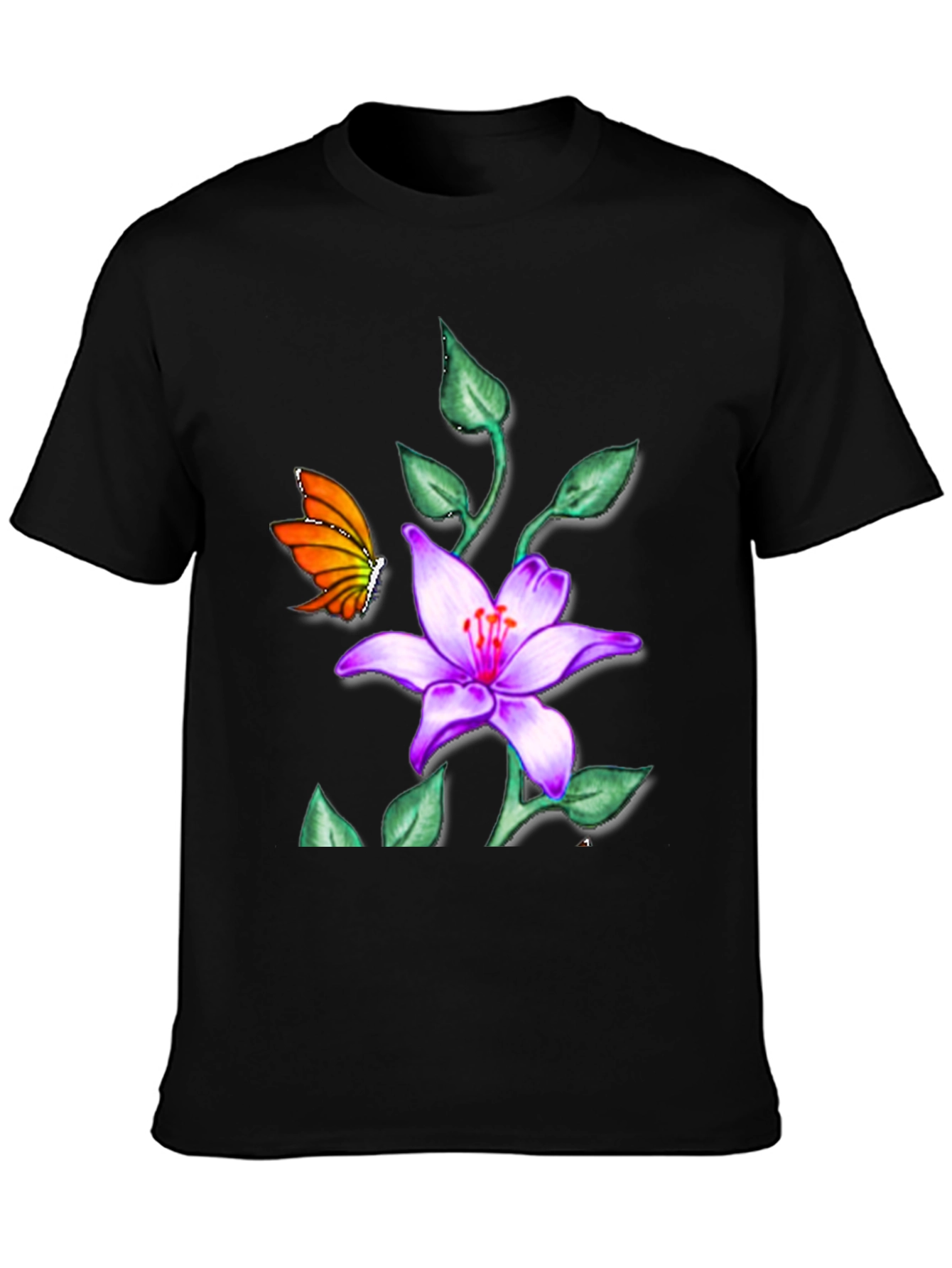 Butterfly & Floral T-Shirt