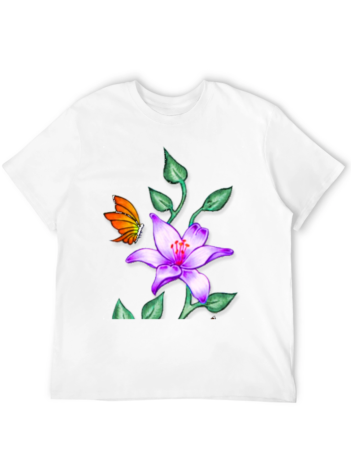 Butterfly & Floral T-Shirt
