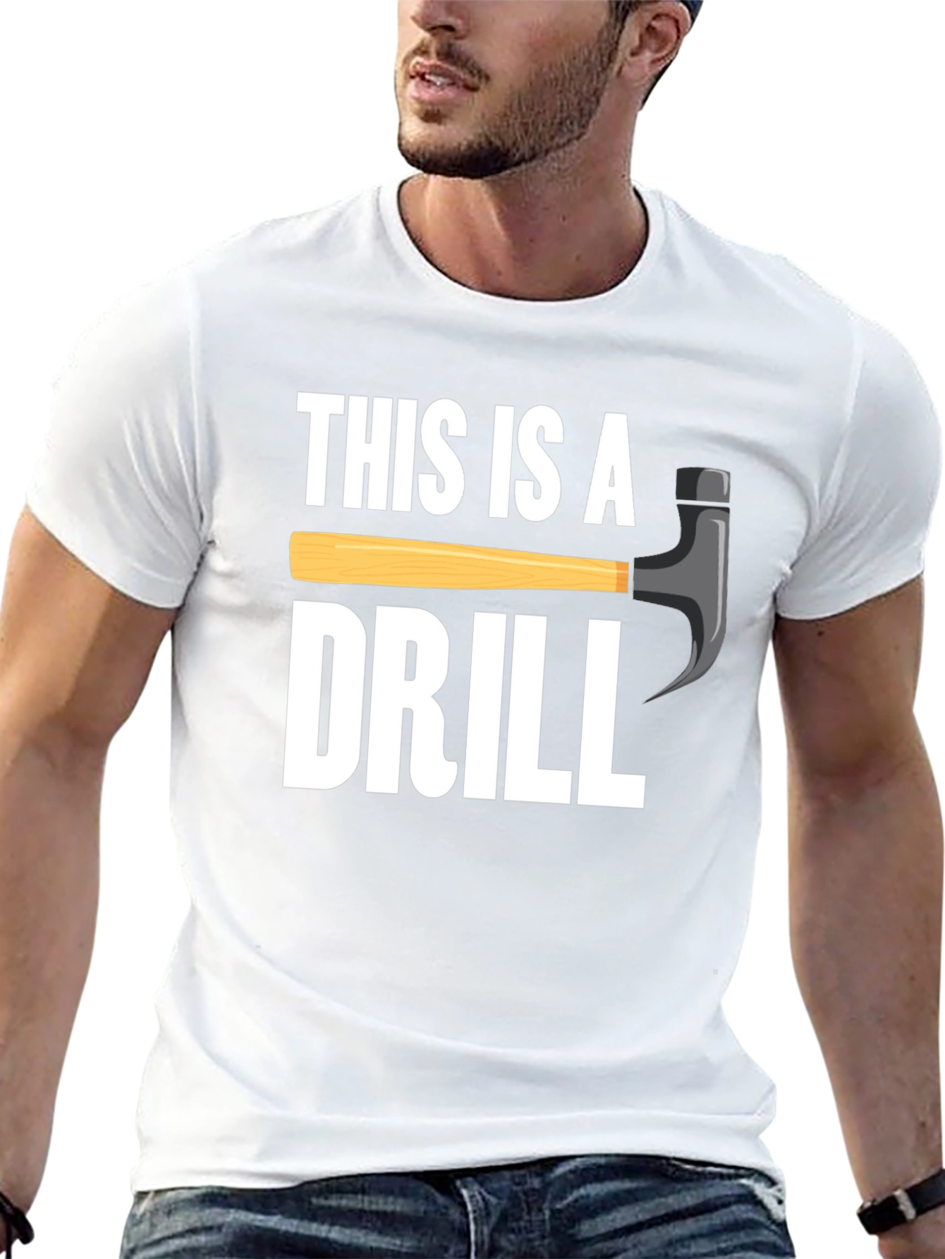 This is a Drill Funny Graphic Tee