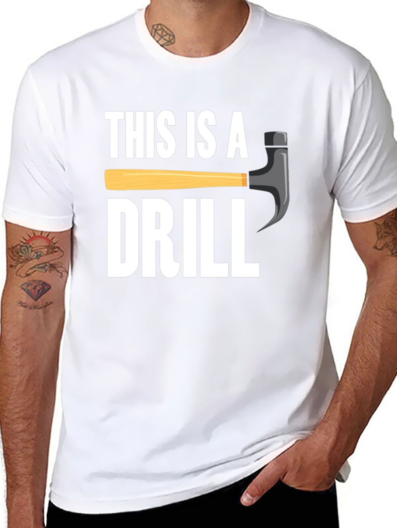 This is a Drill Funny Graphic Tee