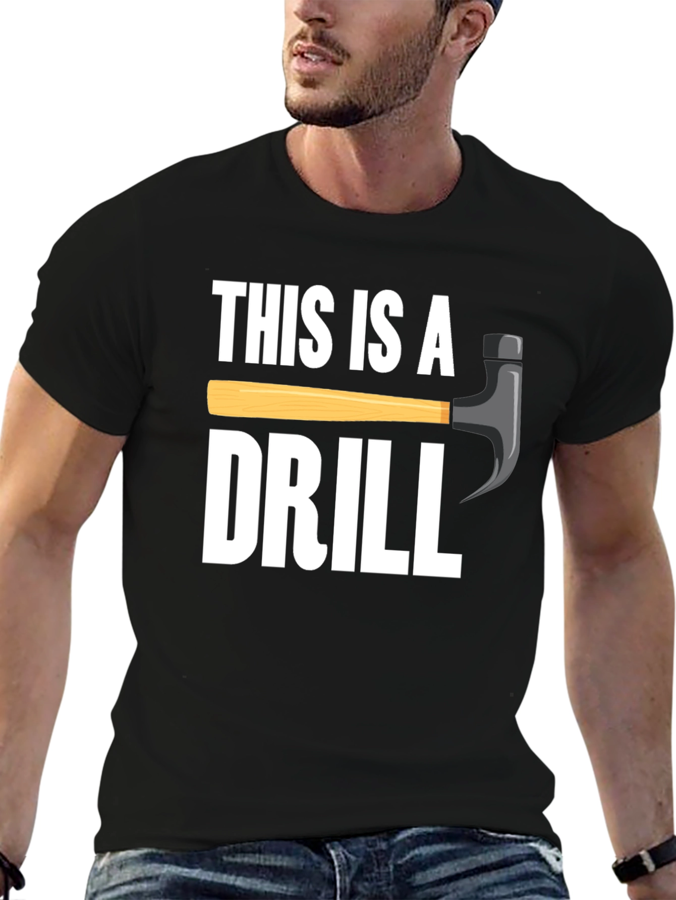 This is a Drill Funny Graphic Tee