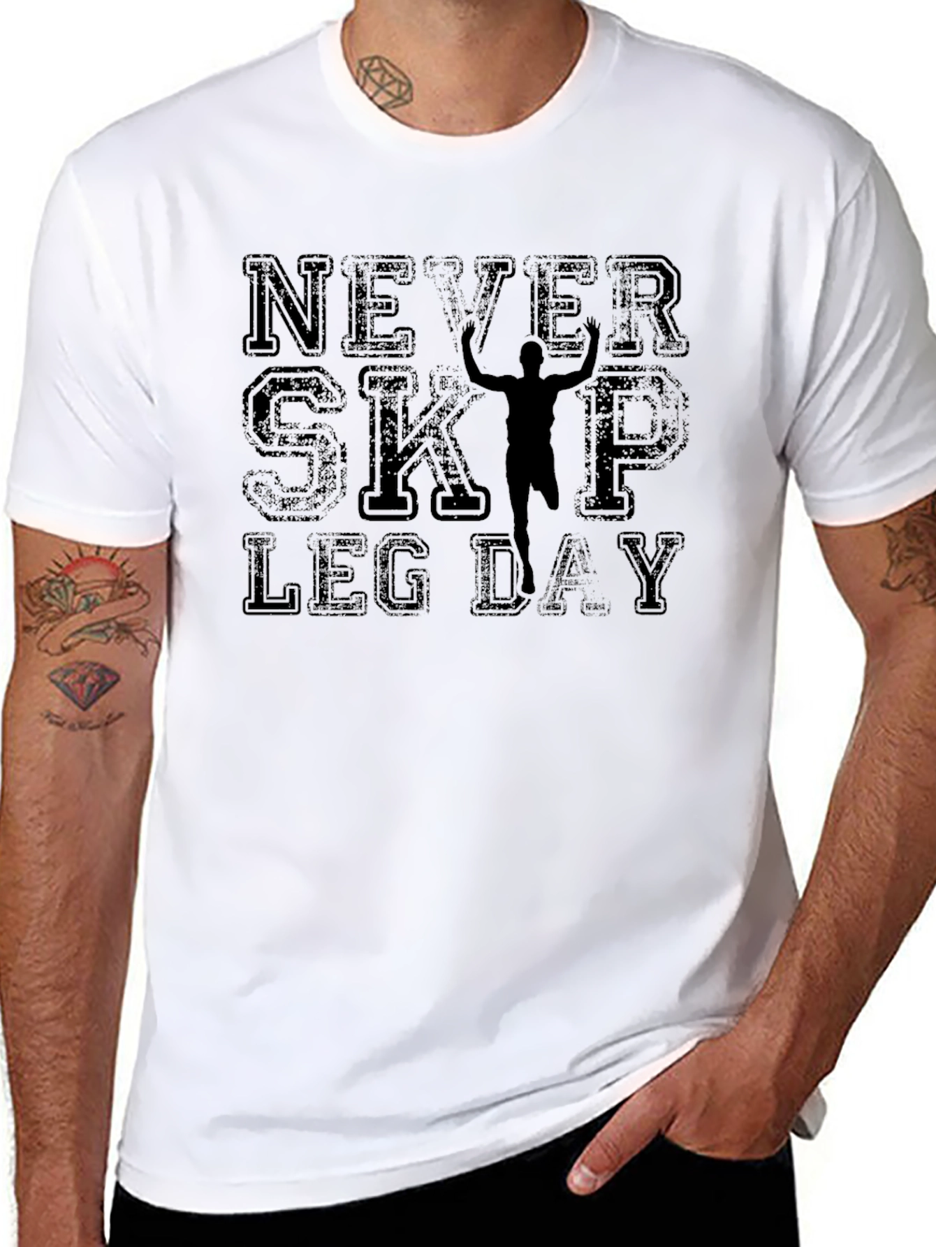 Never Skip Leg Day Graphic T-Shirt