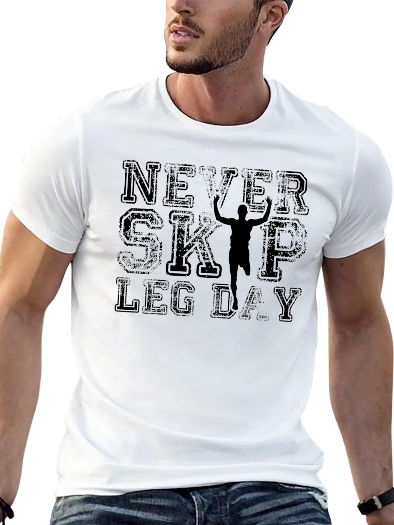 Never Skip Leg Day Graphic T-Shirt