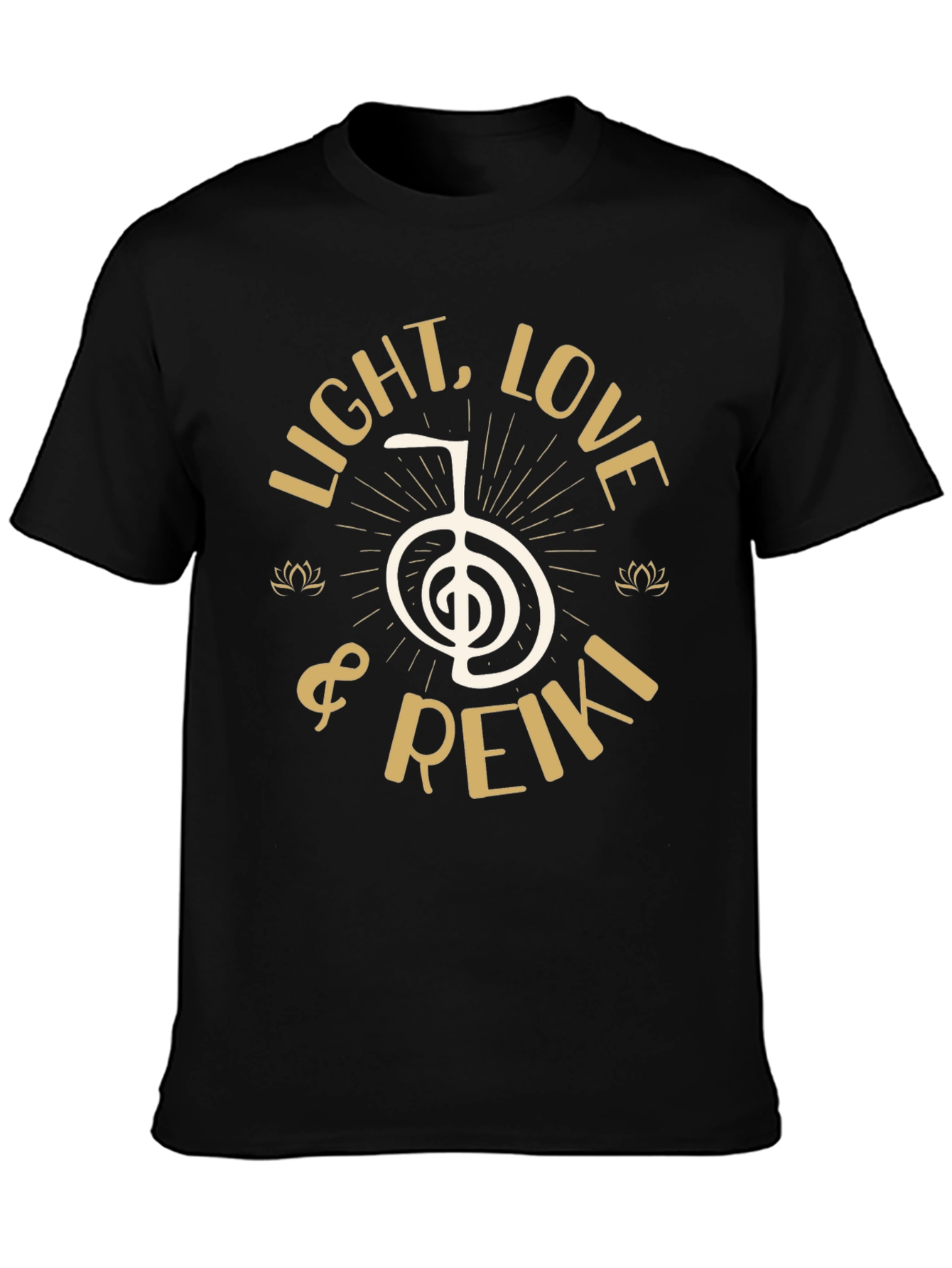 Light Love & Reiki Graphic T-Shirt - Black