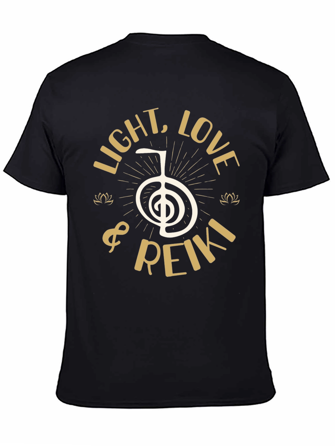 Light Love & Reiki Graphic T-Shirt - Black