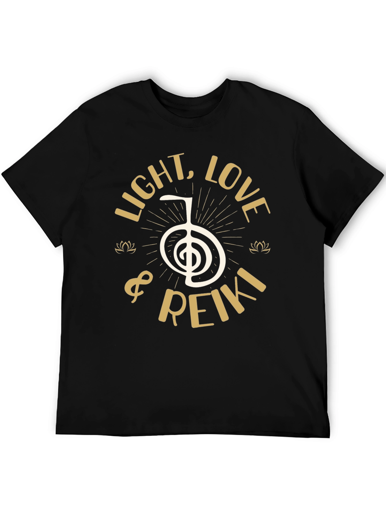 Light Love & Reiki Graphic T-Shirt - Black