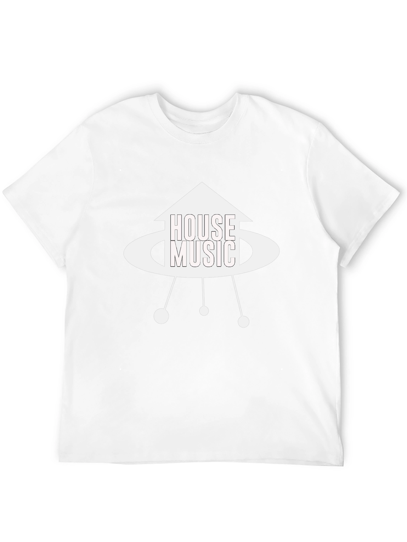 House Music UFO Graphic T-Shirt