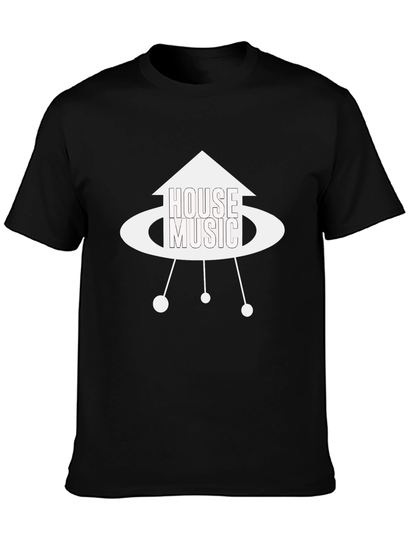 House Music UFO Graphic T-Shirt