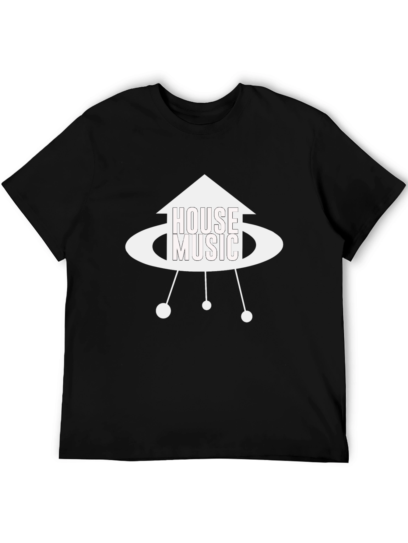 House Music UFO Graphic T-Shirt