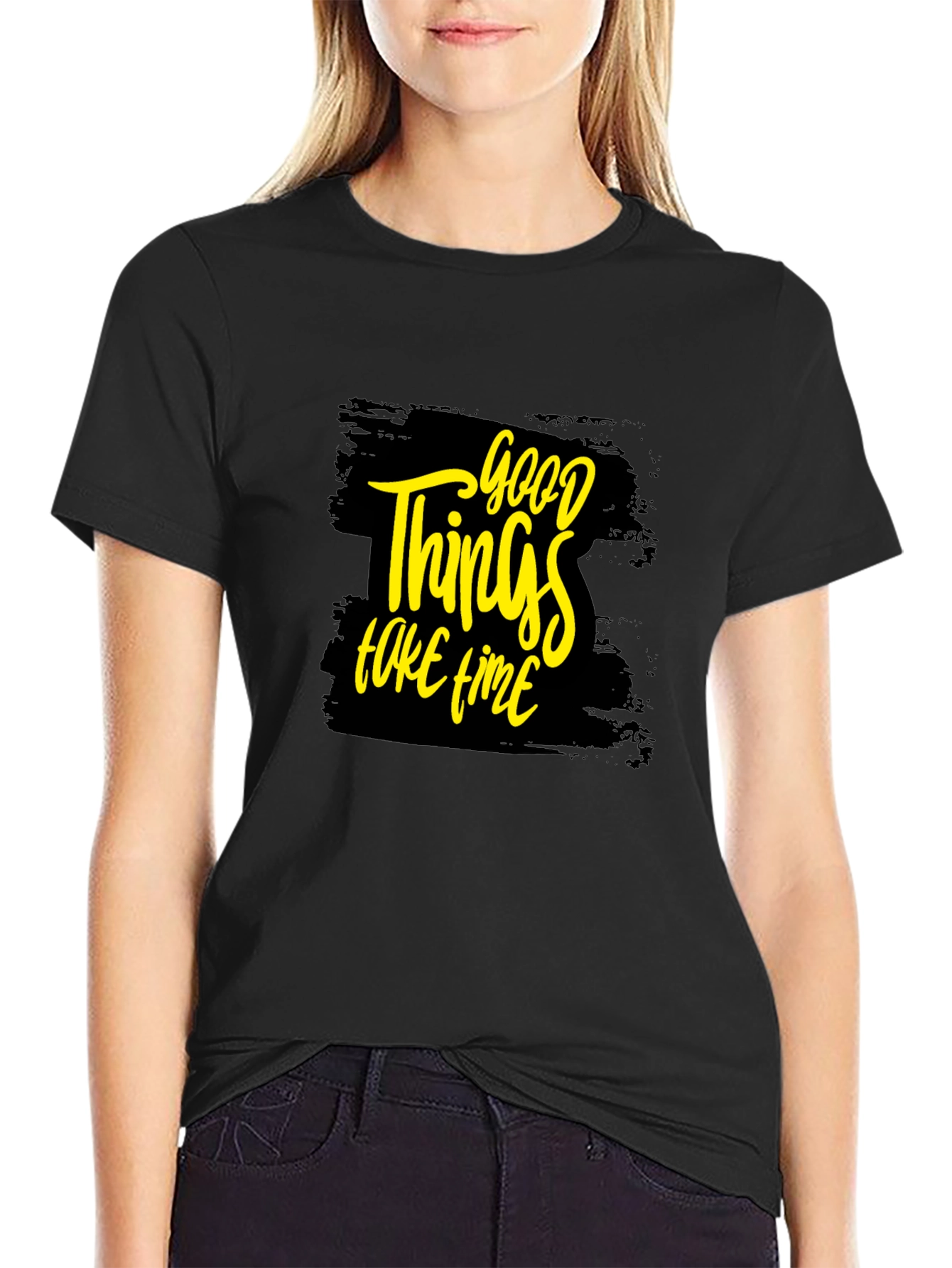 Good Things Take Time T-Shirt - Black