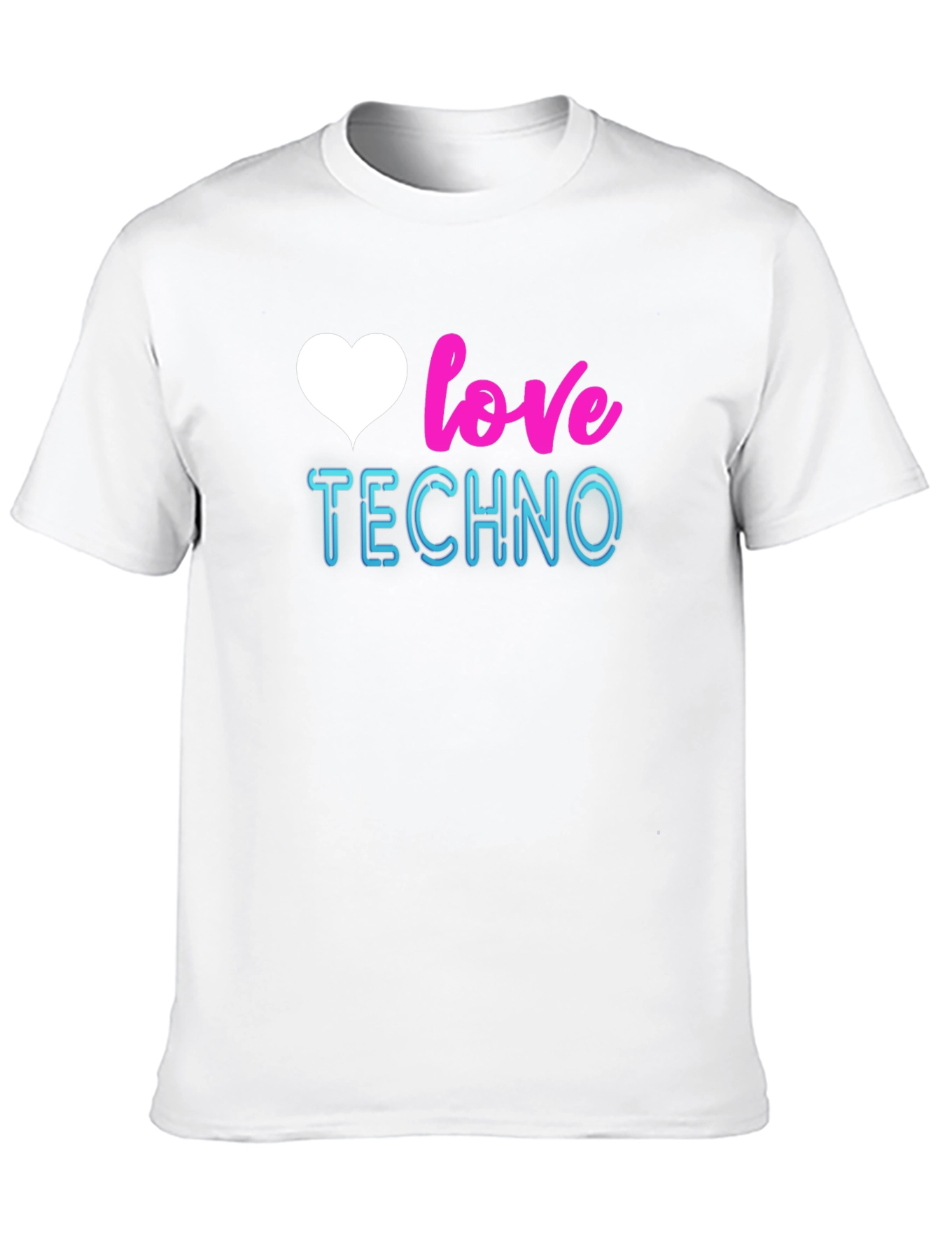 Love Techno Graphic Tee - Stylish EDM Music T-Shirt