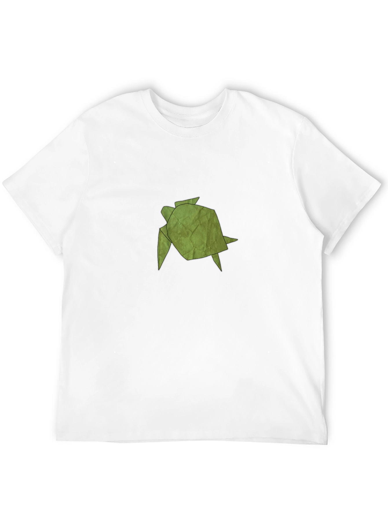 Origami Turtle Graphic Black T-Shirt