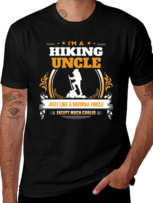 Hiking Uncle Graphic T-Shirt - Cool Hiker Design