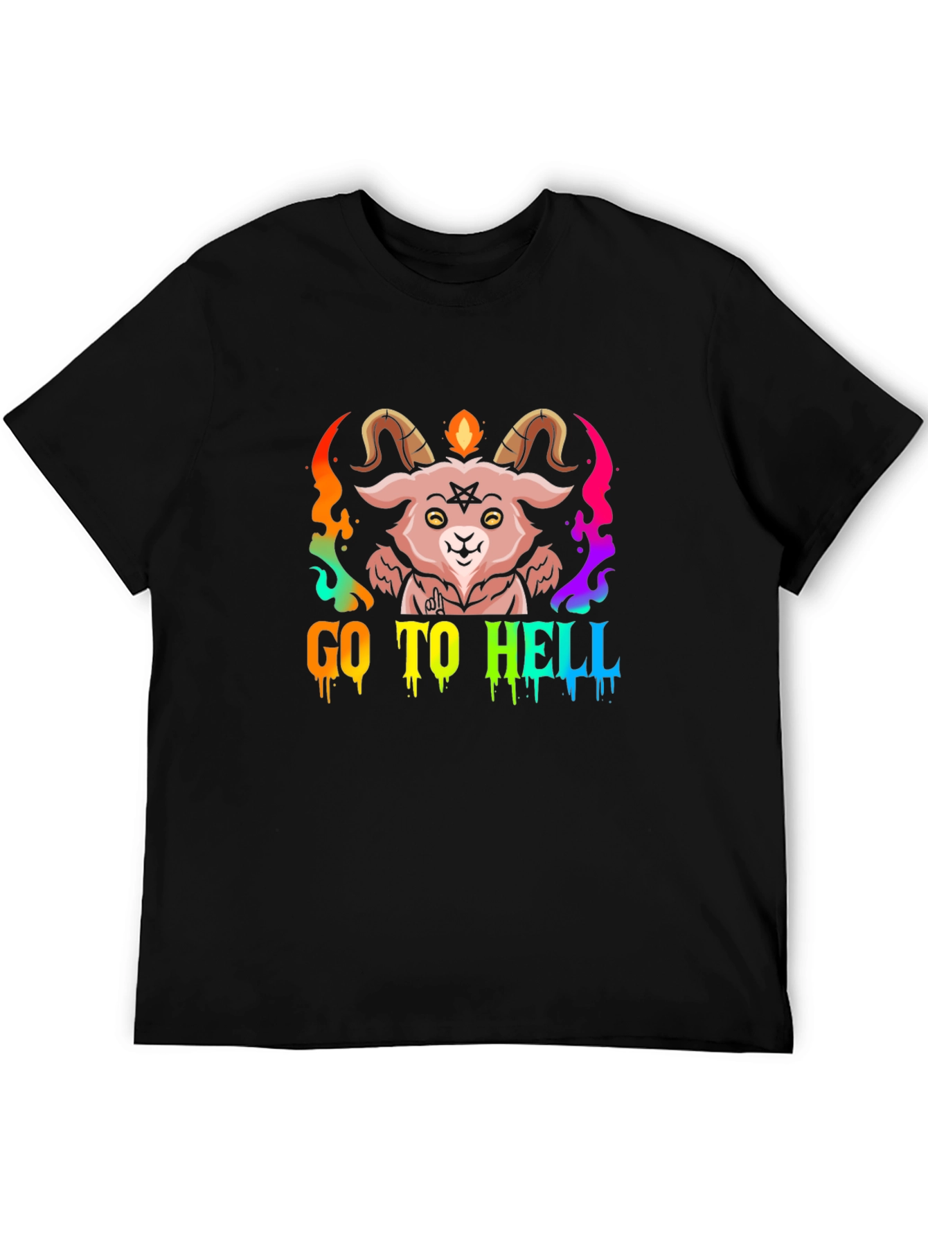 Go To Hell Baphomet Graphic Tee