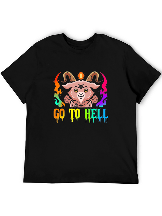 Go To Hell Baphomet Graphic Tee
