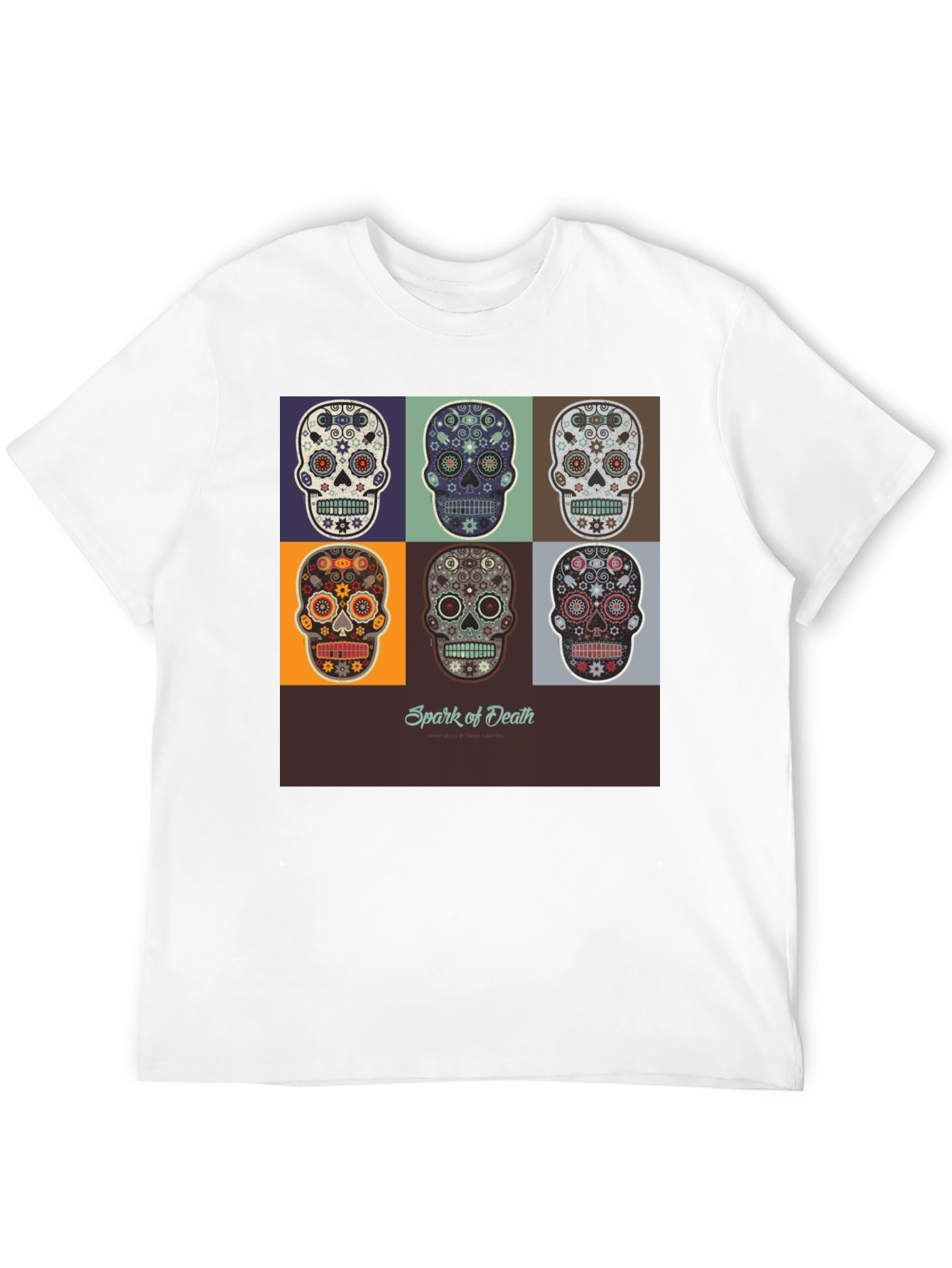 Sugar Skull T-Shirt - Day of the Dead Design