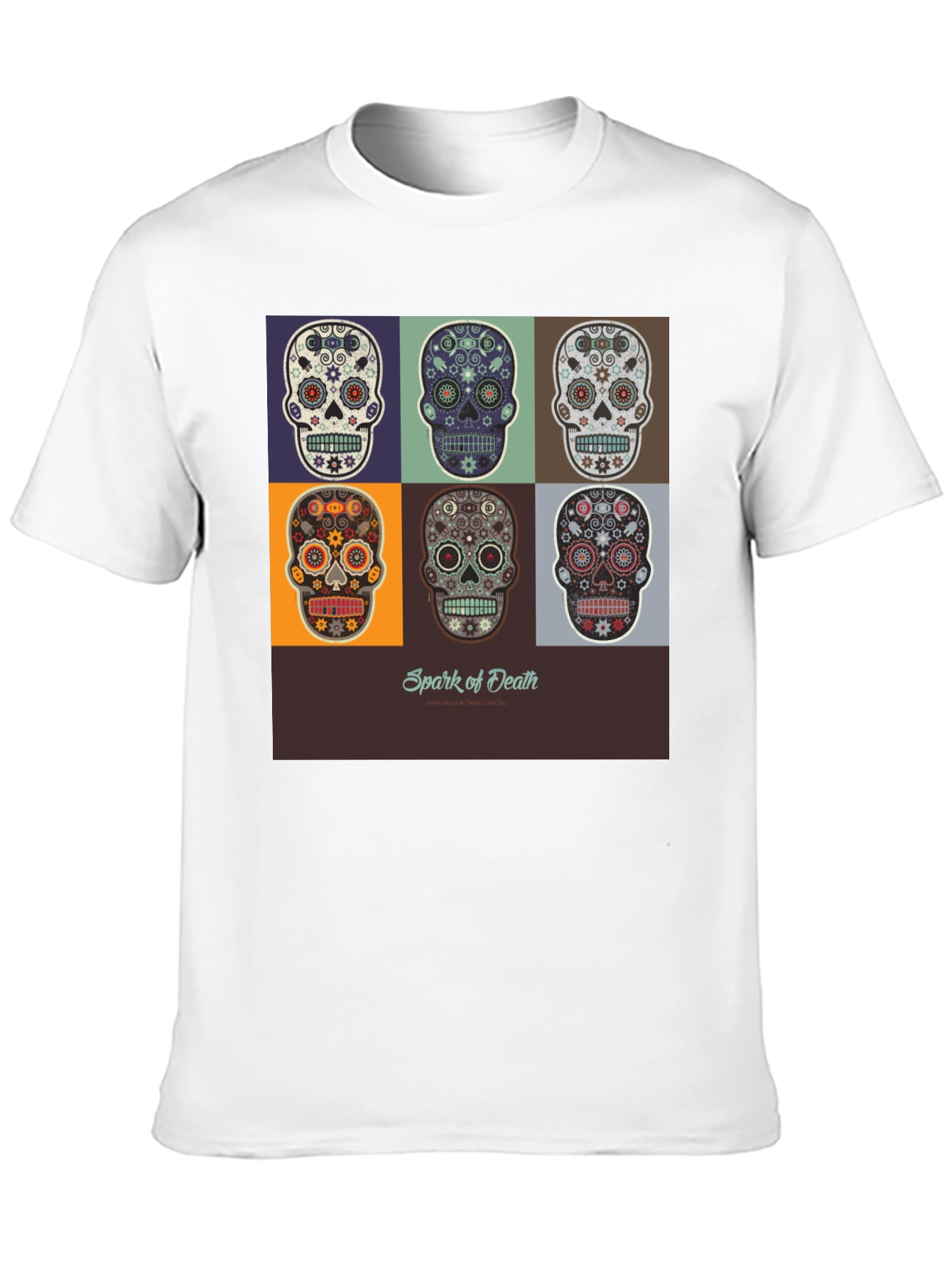 Sugar Skull T-Shirt - Day of the Dead Design