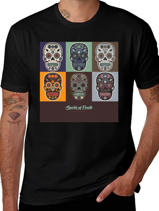 Sugar Skull T-Shirt - Day of the Dead Design
