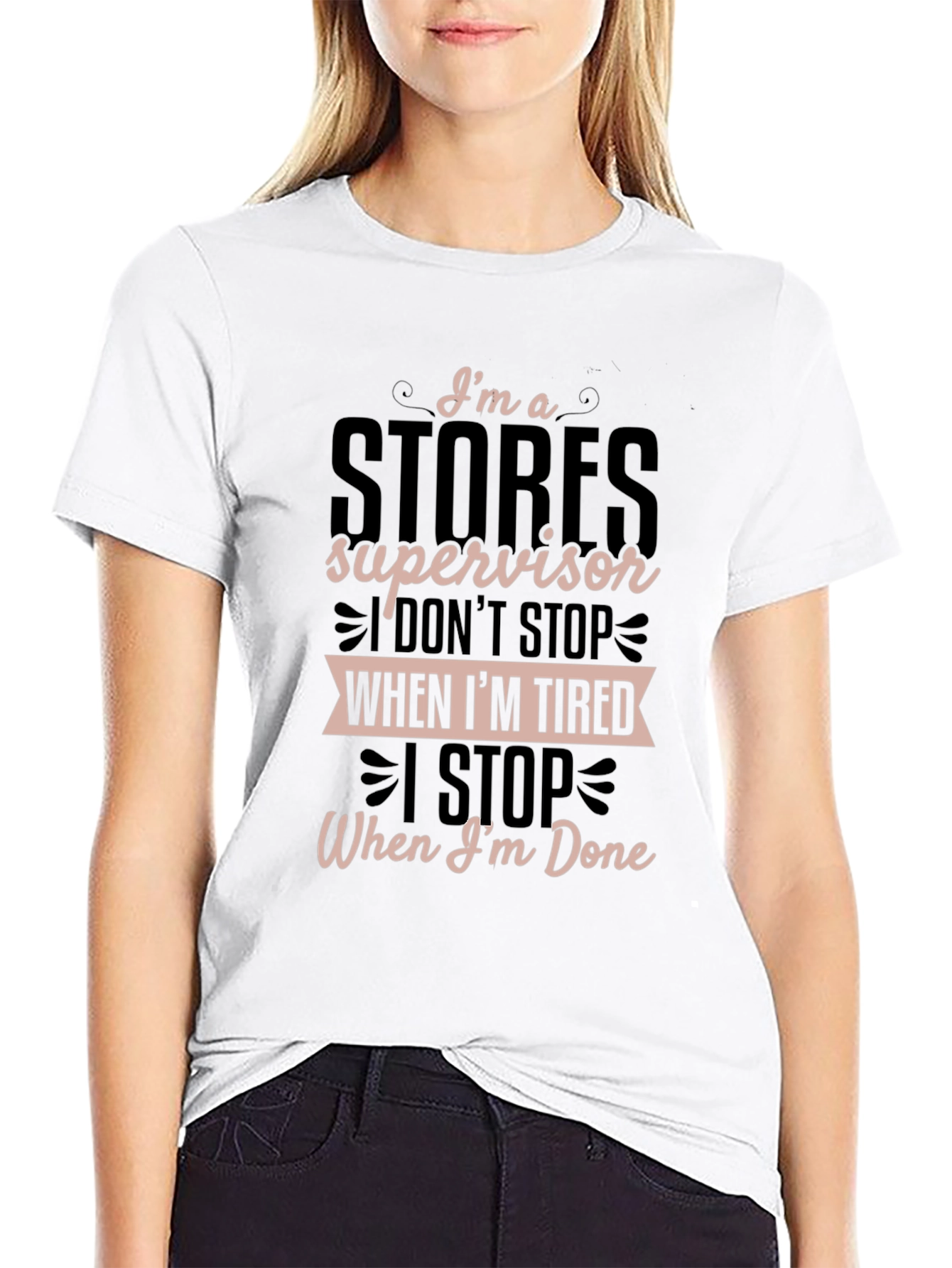 Stores Supervisor Graphic T-Shirt - Black