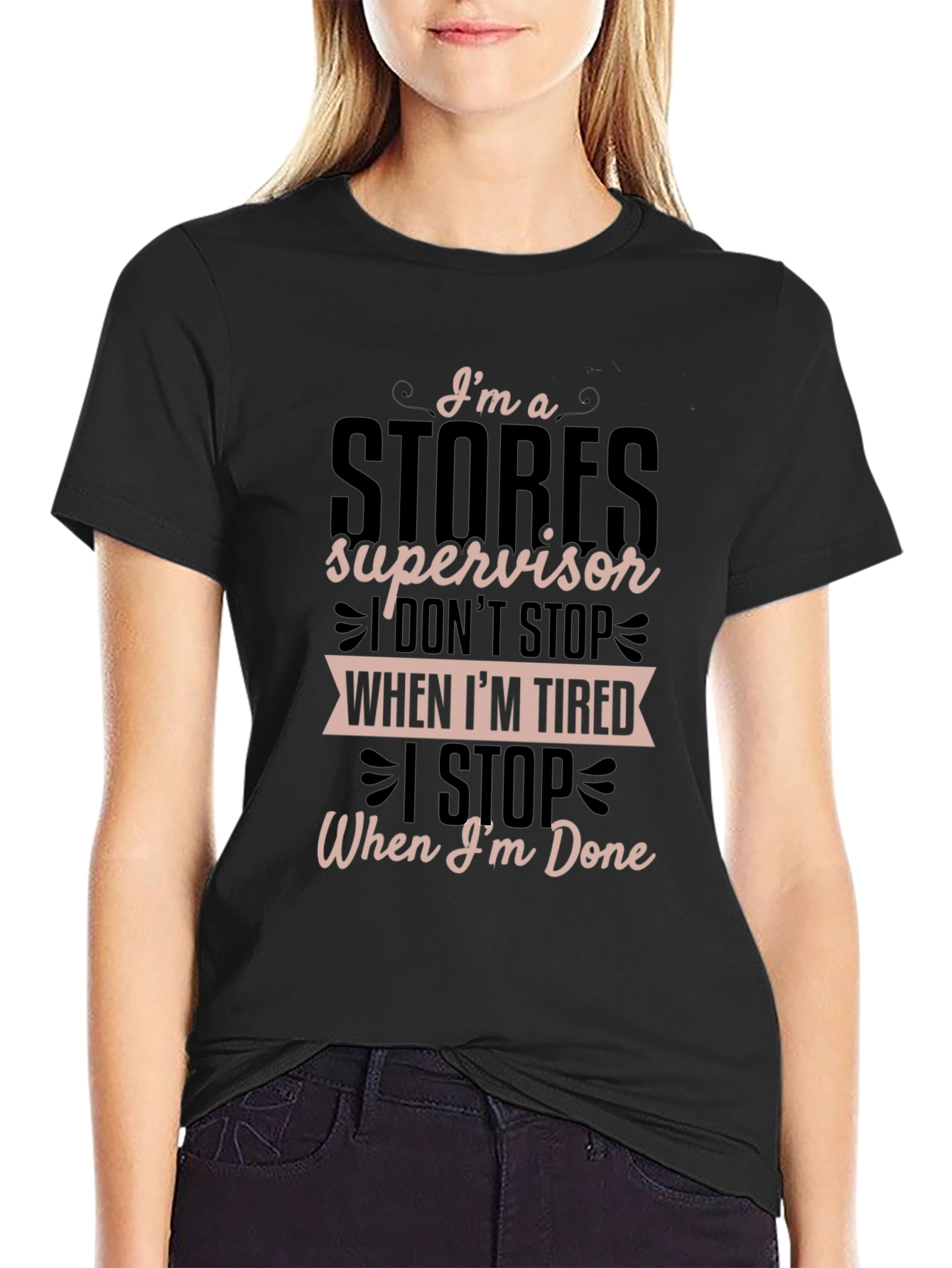 Stores Supervisor Graphic T-Shirt - Black