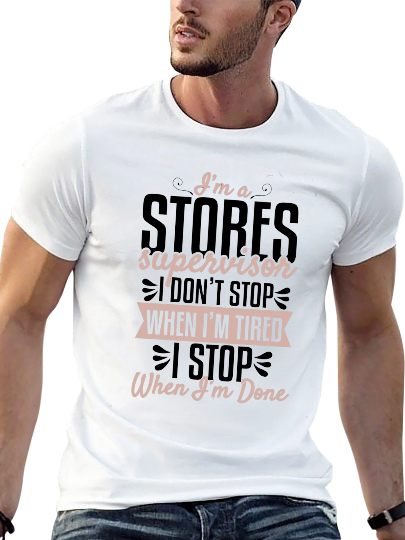 Stores Supervisor Graphic T-Shirt - Black