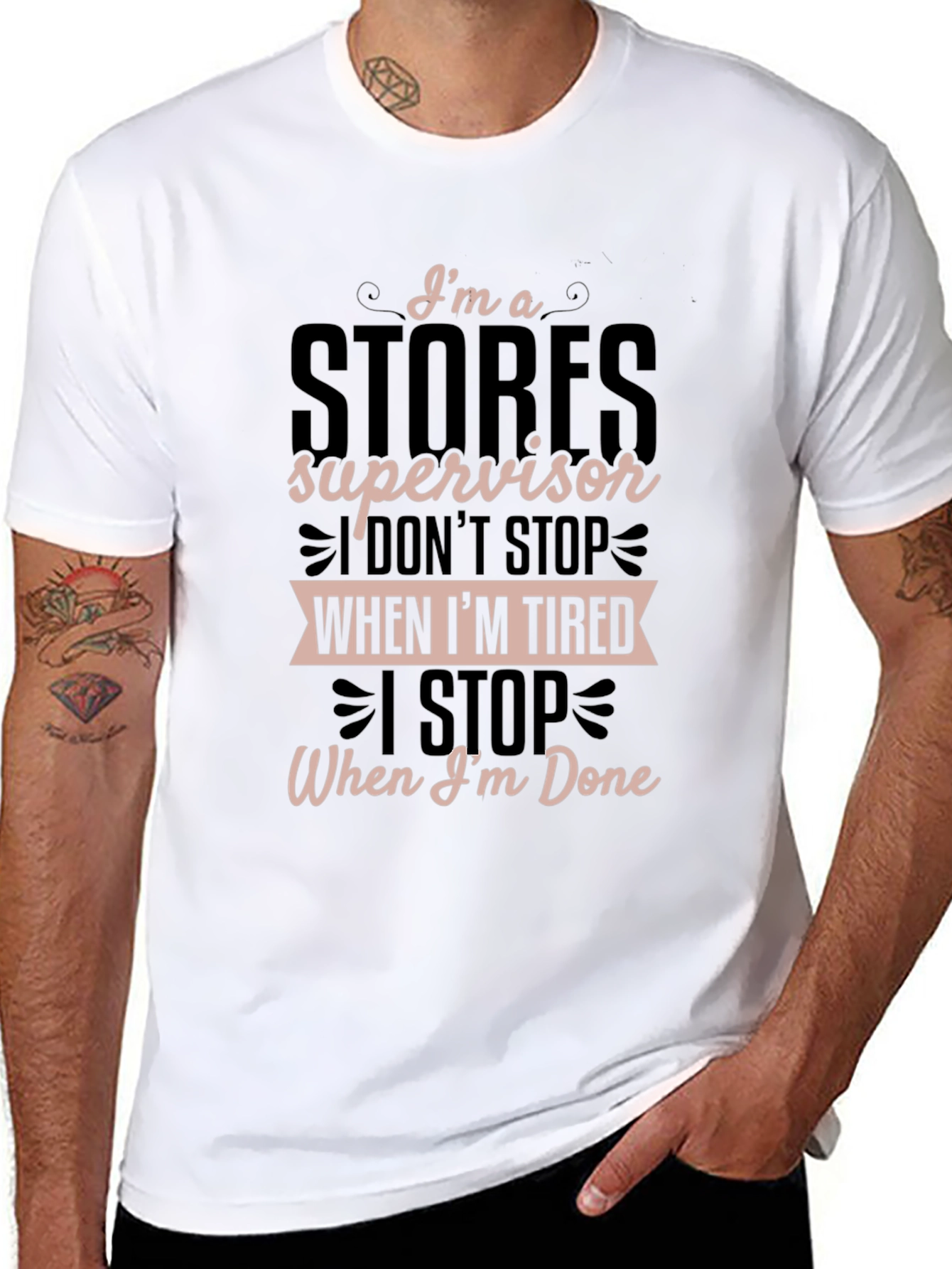 Stores Supervisor Graphic T-Shirt - Black