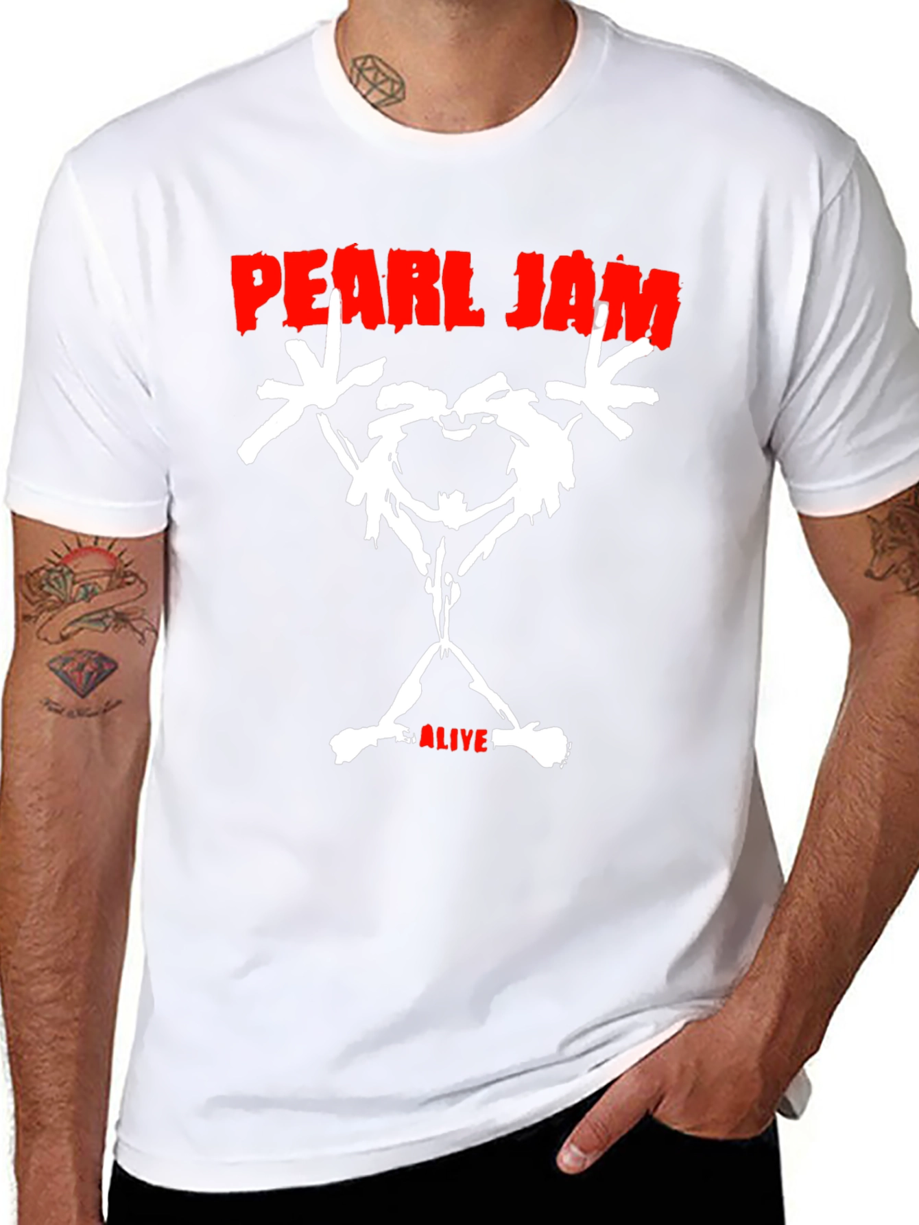 Pearl Jam Alive Band T-Shirt - Black