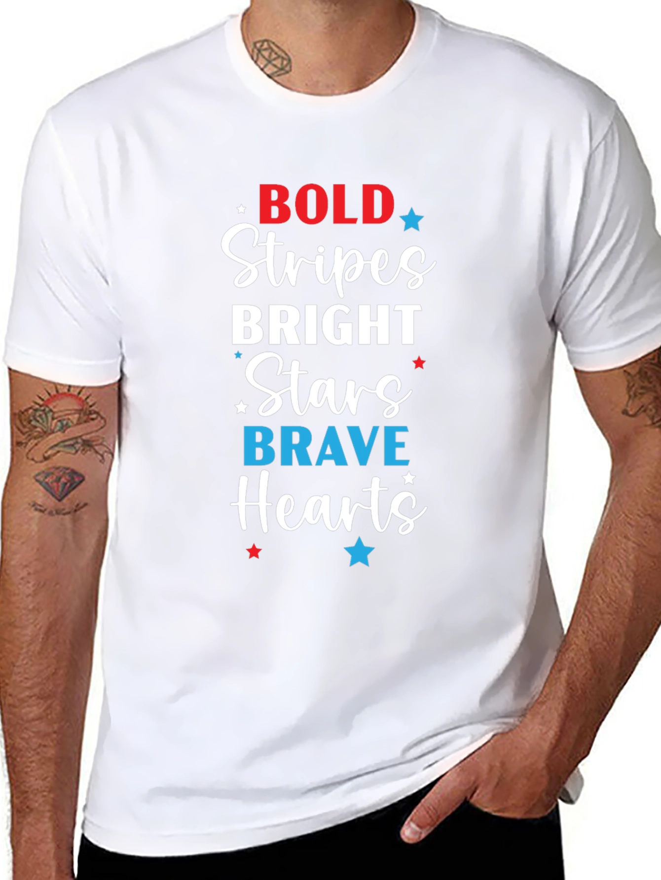 Patriotic Bold Stripes T-Shirt