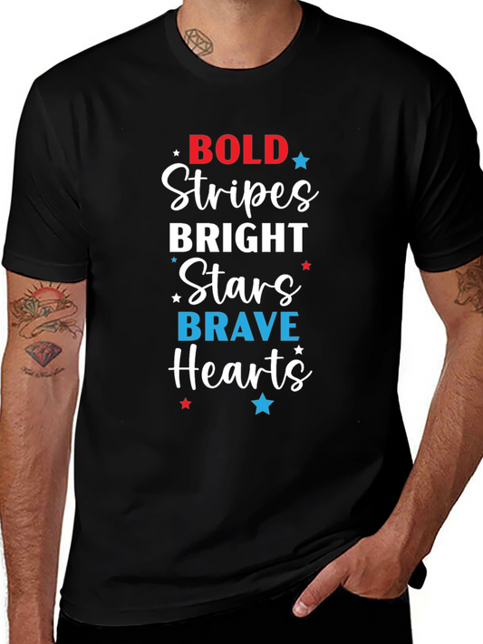 Patriotic Bold Stripes T-Shirt