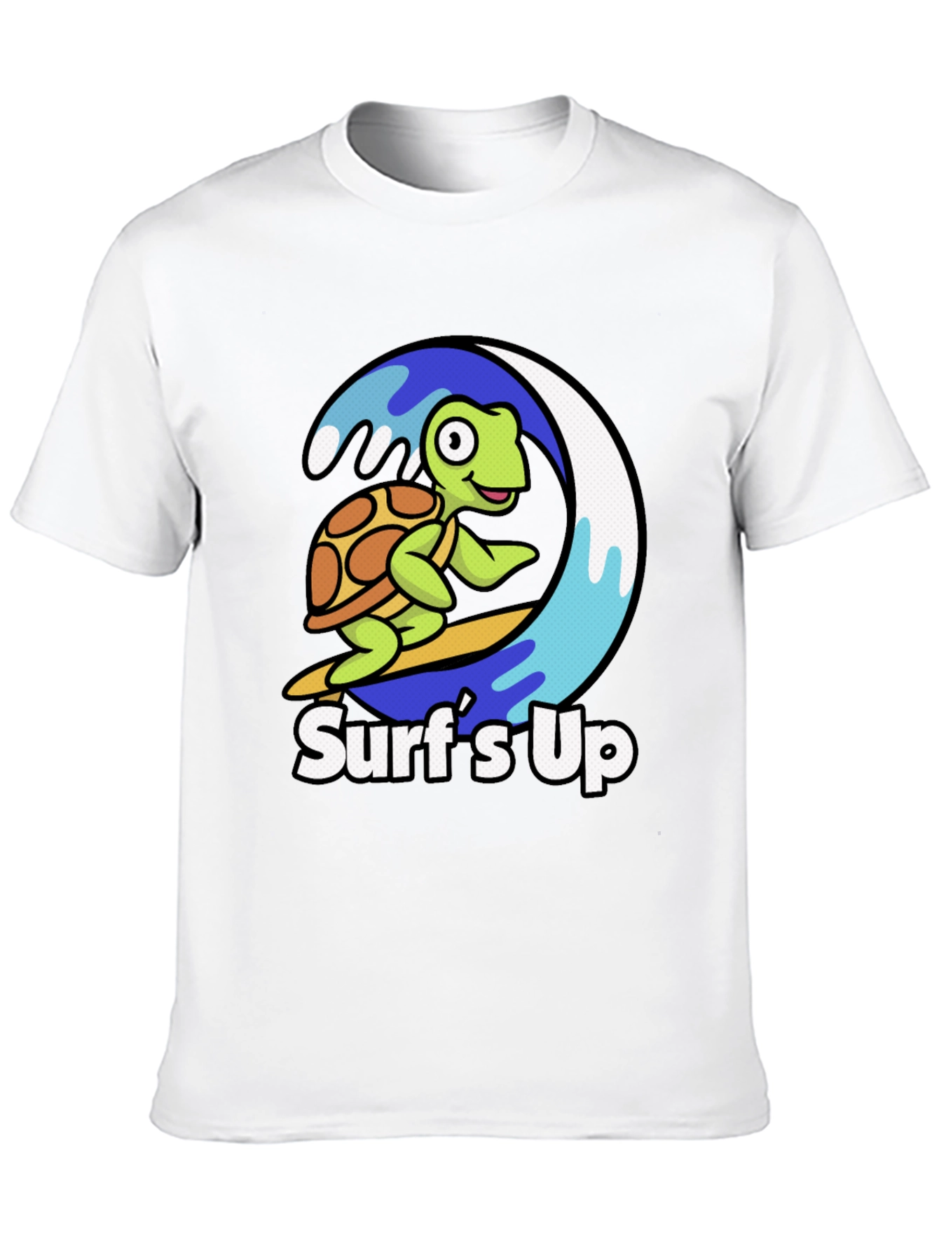 Surfs Up Turtle Graphic T-Shirt