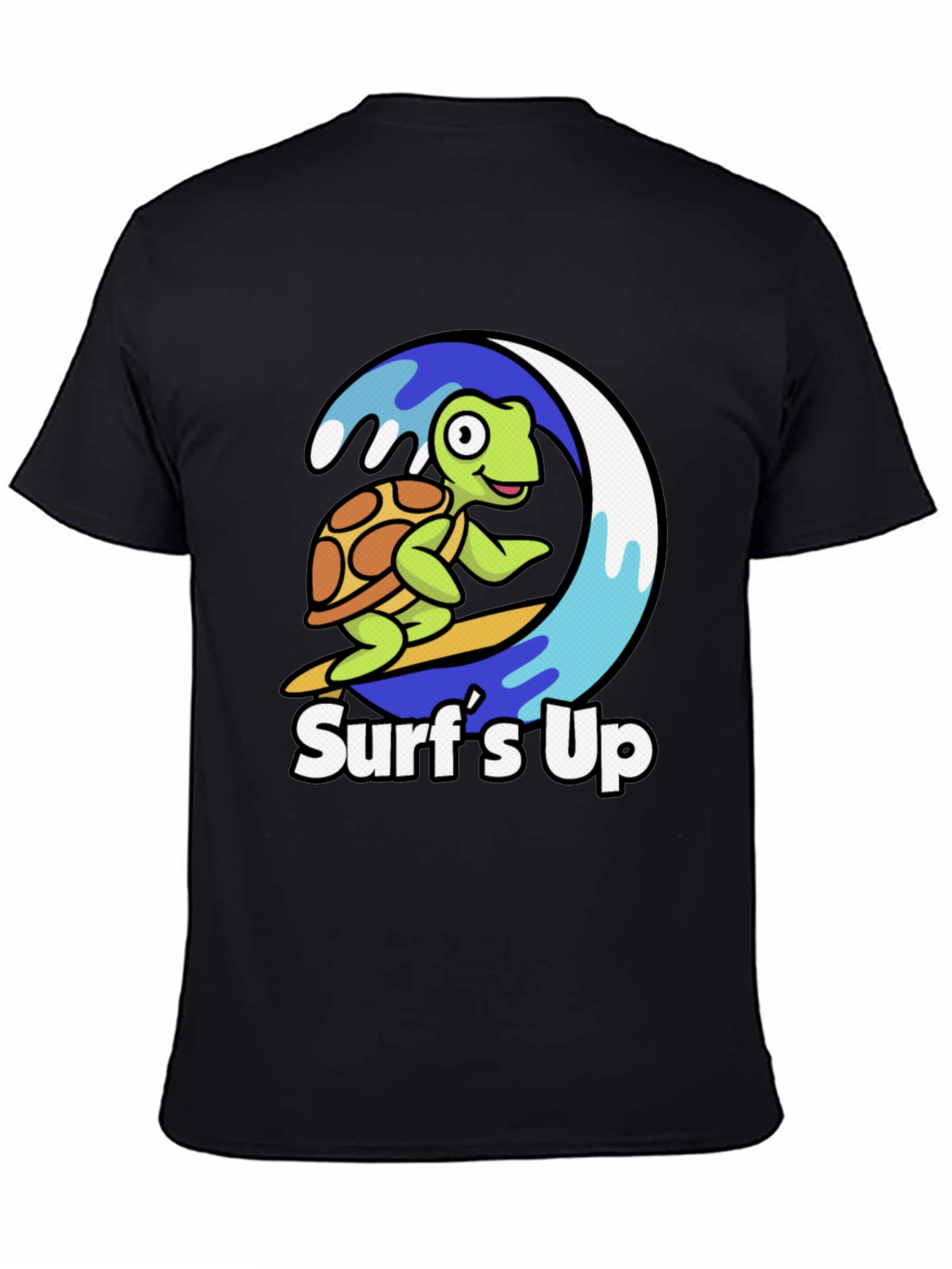 Surfs Up Turtle Graphic T-Shirt
