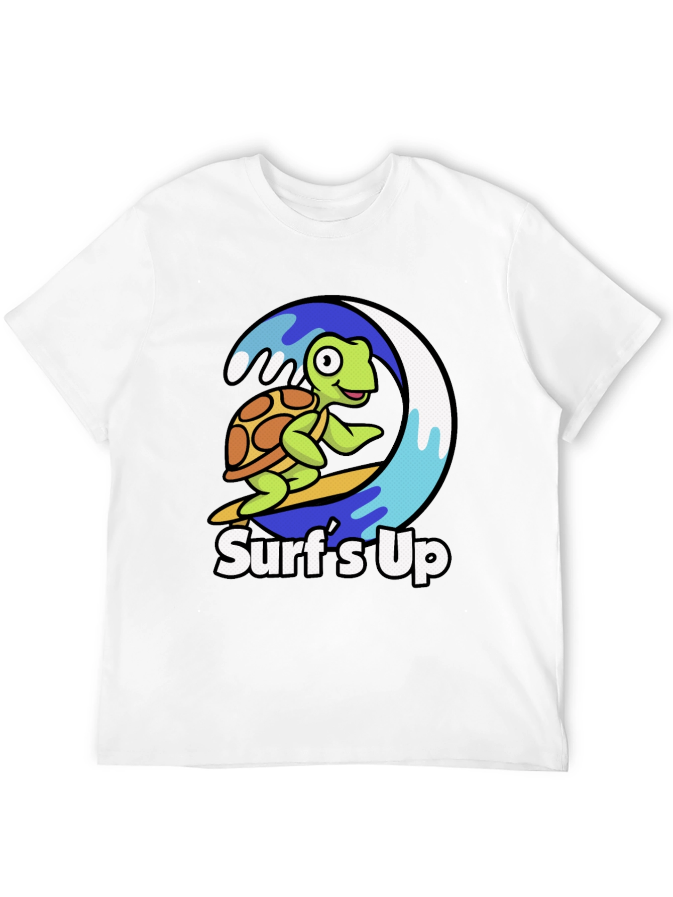 Surfs Up Turtle Graphic T-Shirt