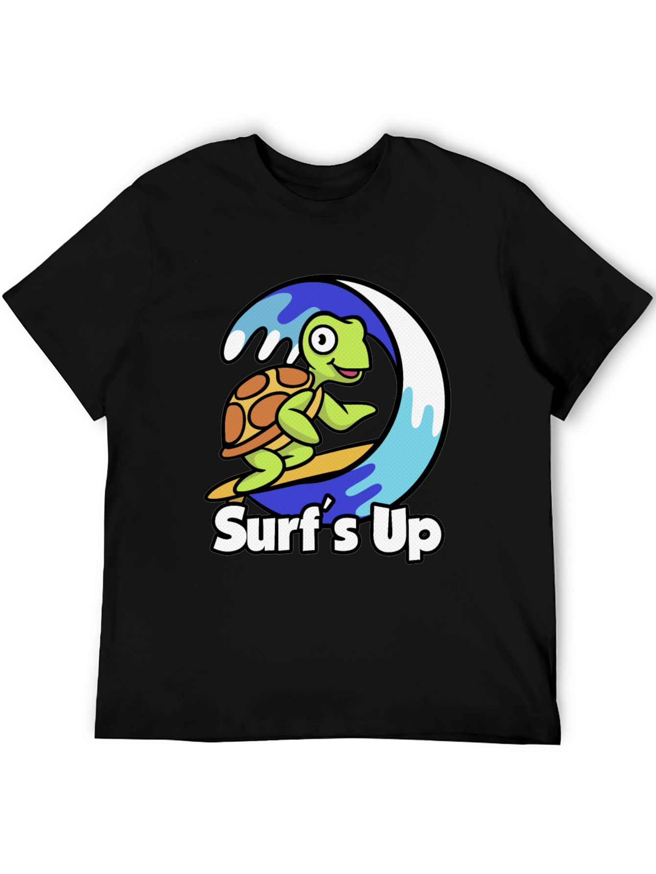 Surfs Up Turtle Graphic T-Shirt