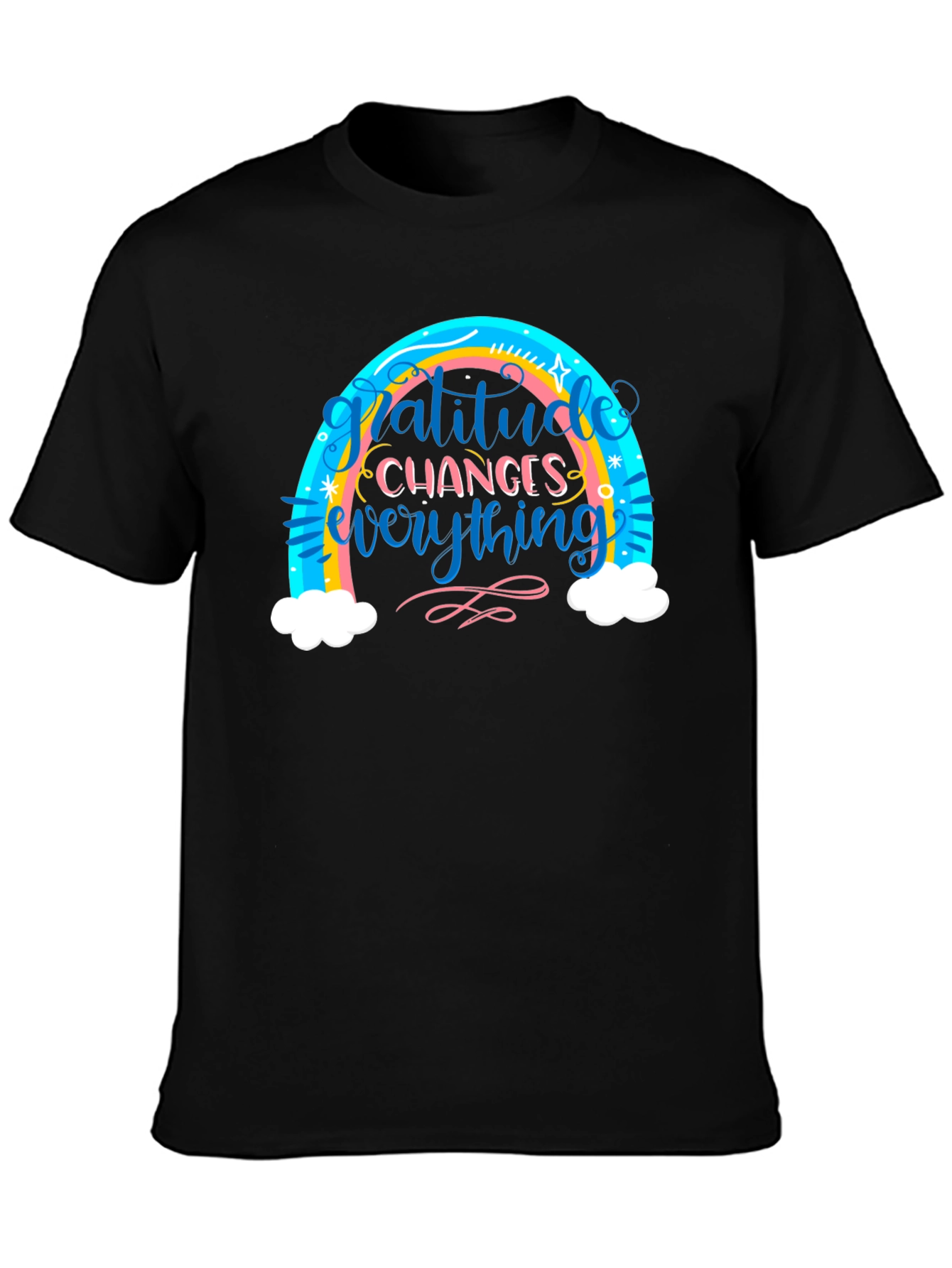 Gratitude Changes Everything Rainbow T-Shirt