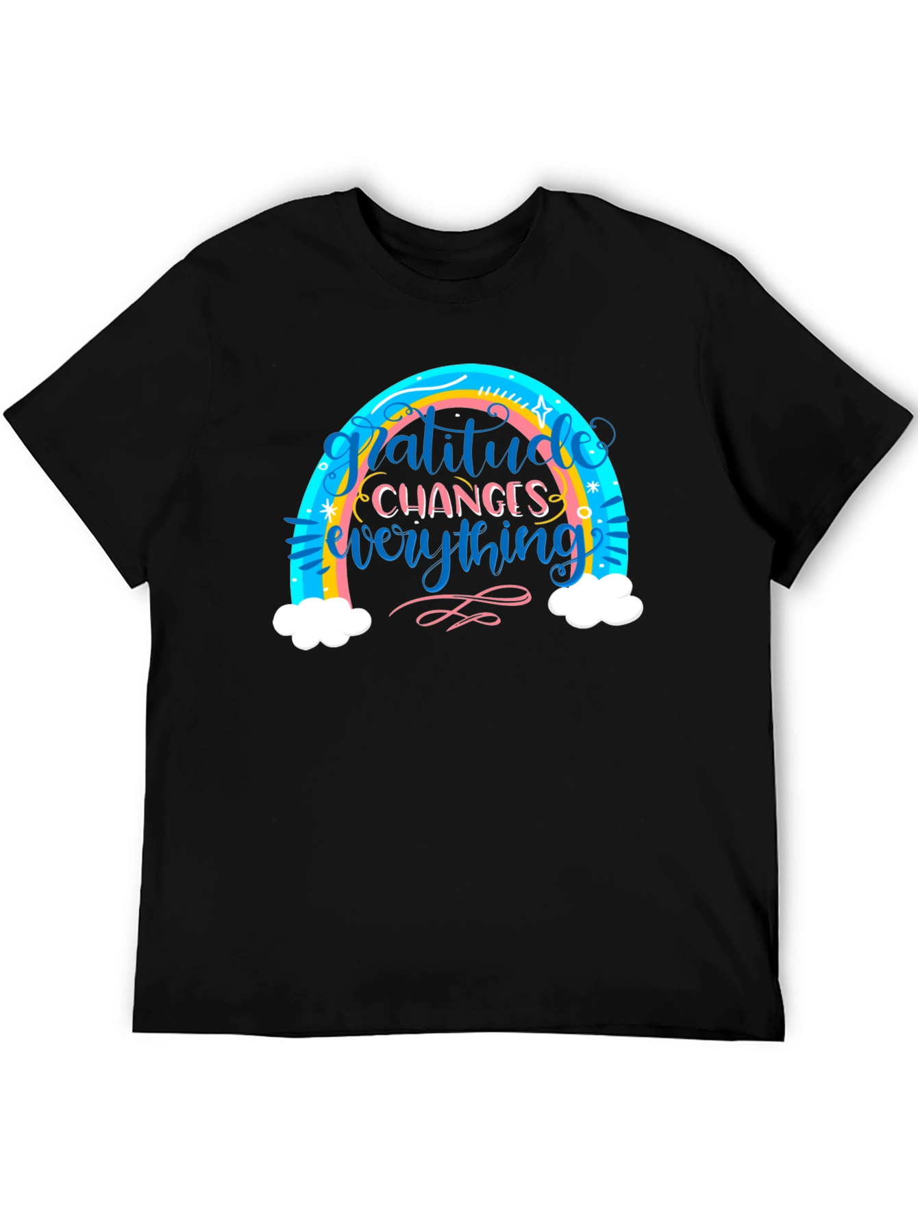 Gratitude Changes Everything Rainbow T-Shirt