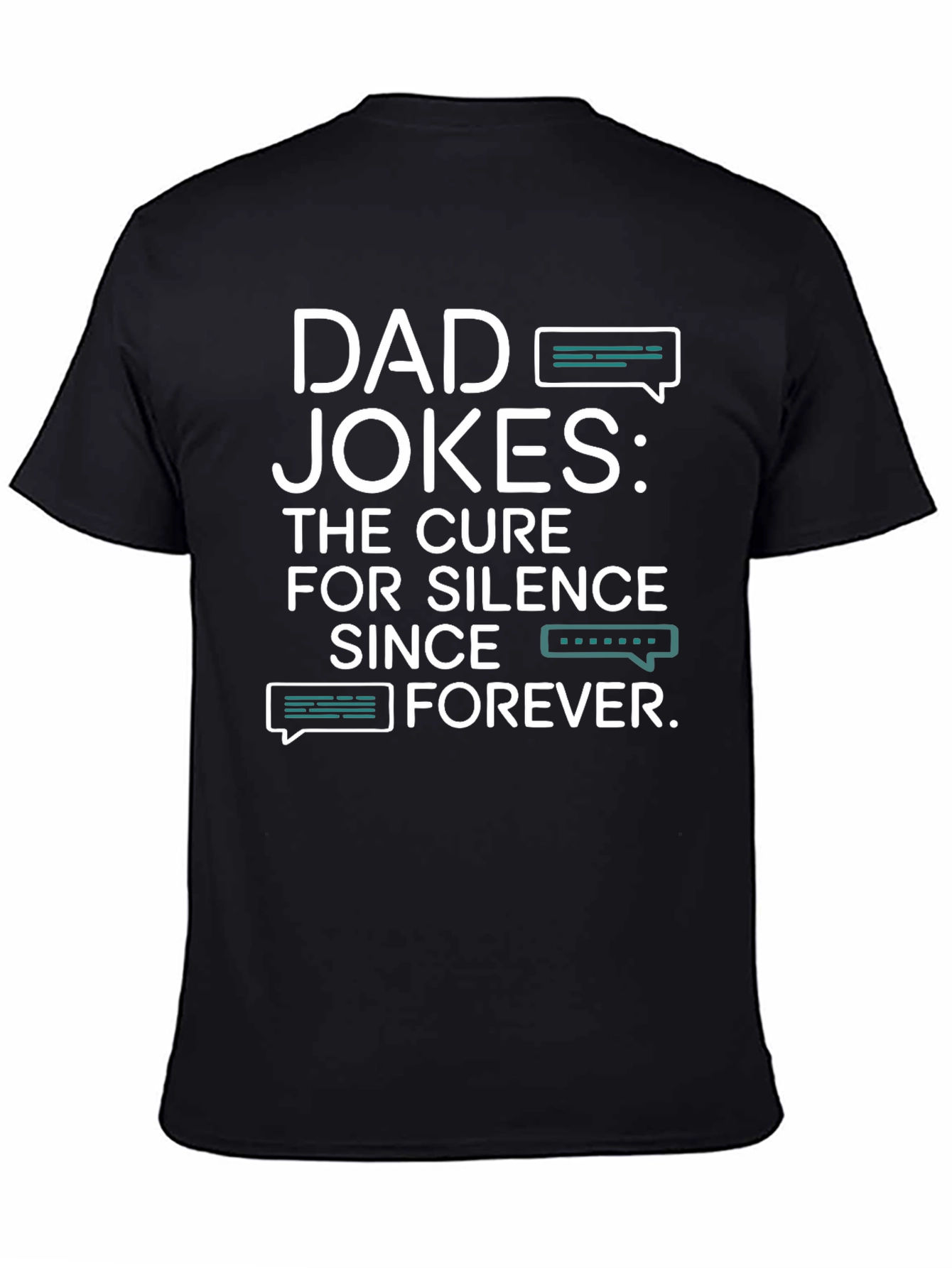 Dad Jokes: Cure for Silence Black T-Shirt