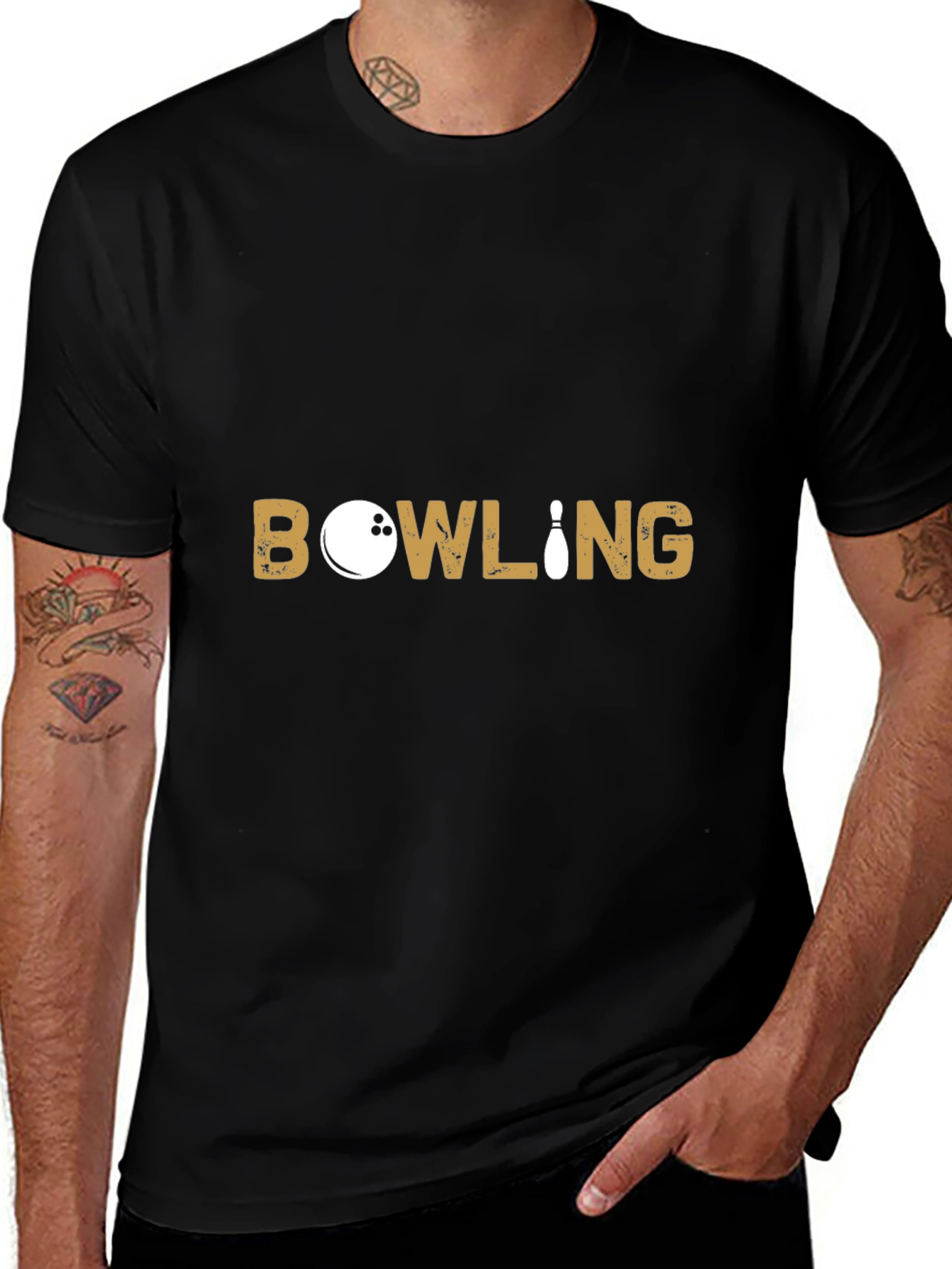 Bowling Graphic Tee - Strike Style!