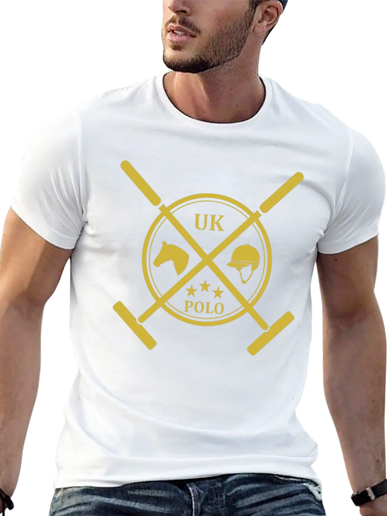 UK Polo Graphic Tee - Classic Style
