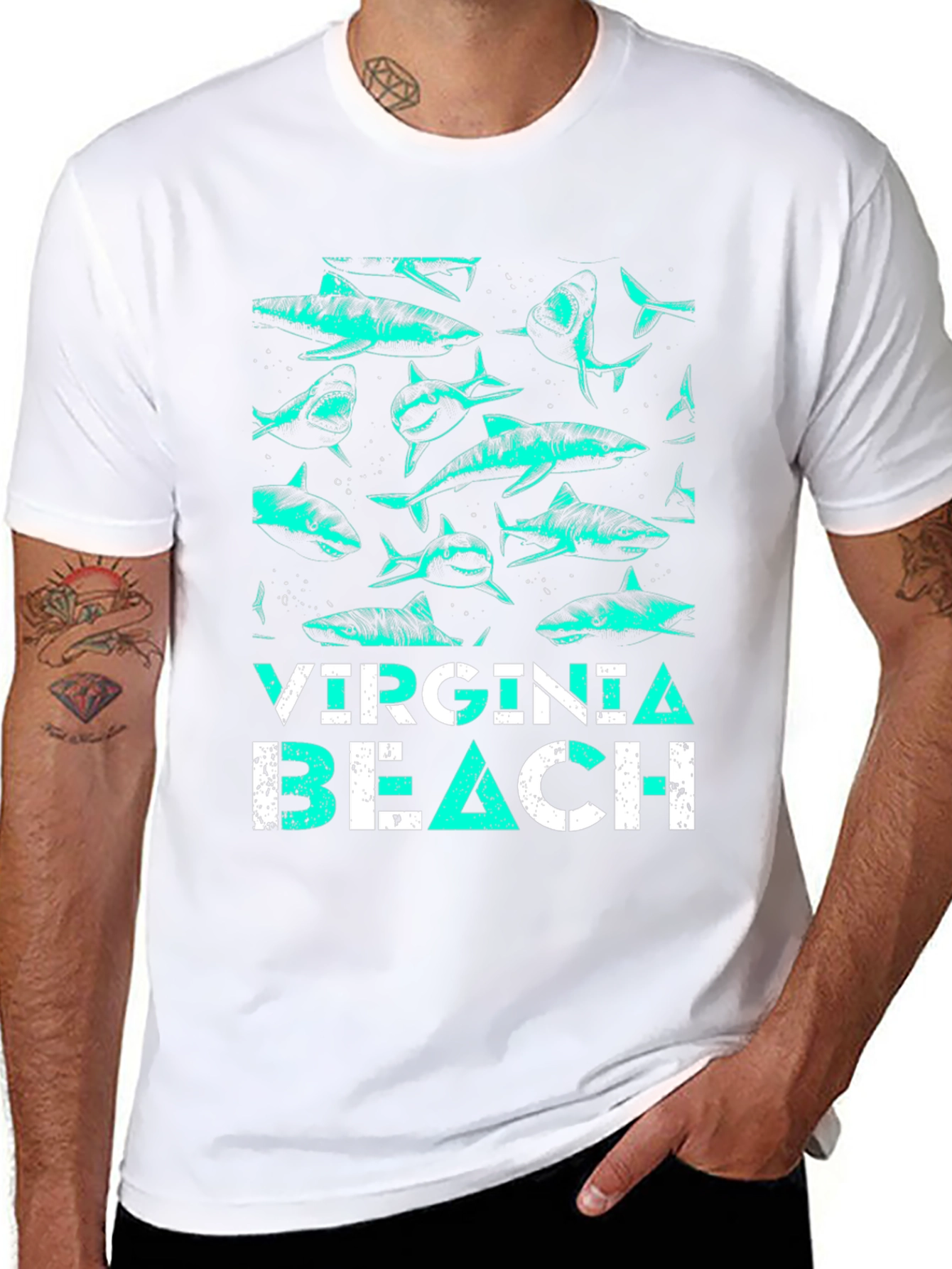 Virginia Beach Shark Graphic Tee
