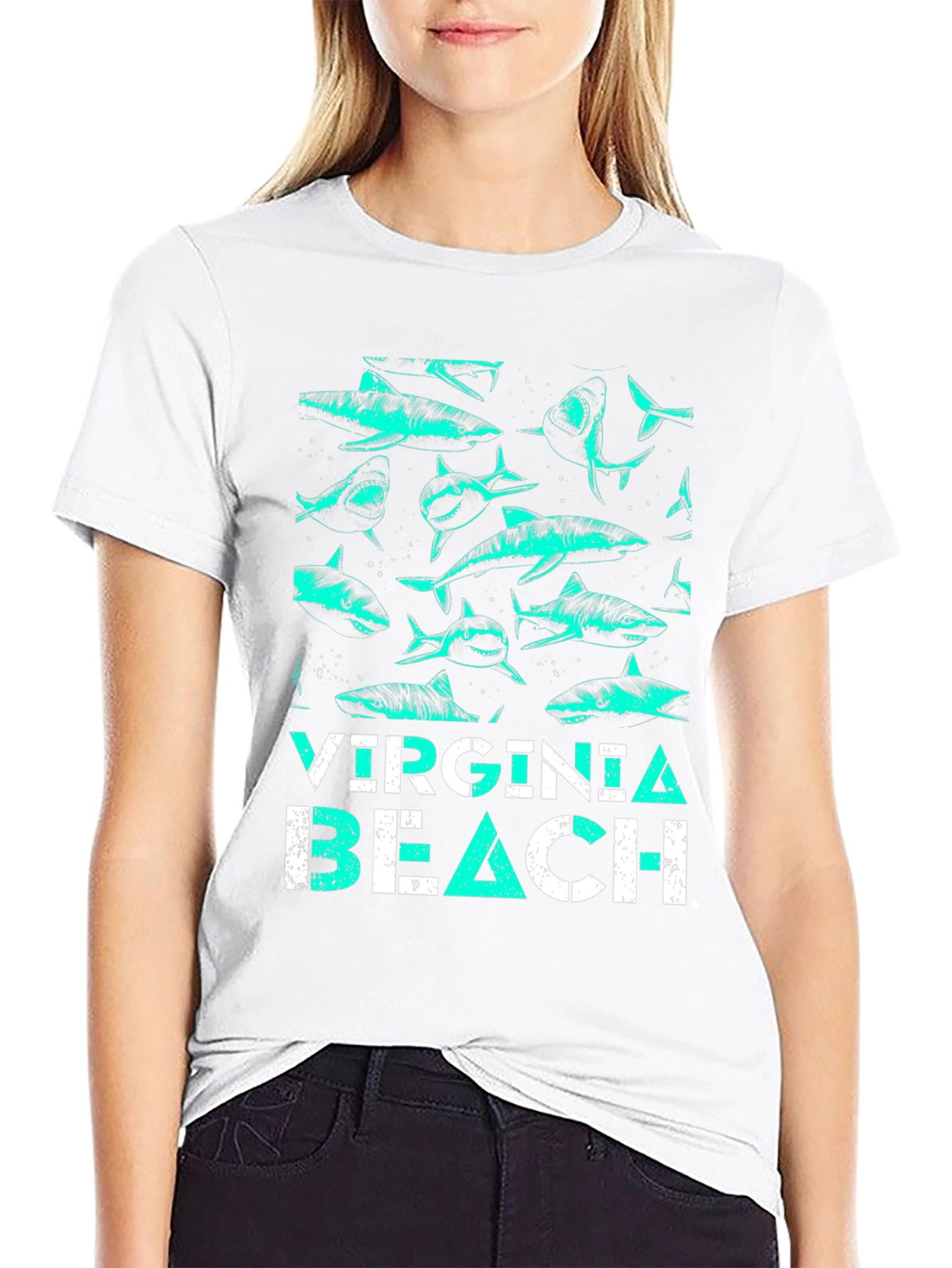 Virginia Beach Shark Graphic Tee