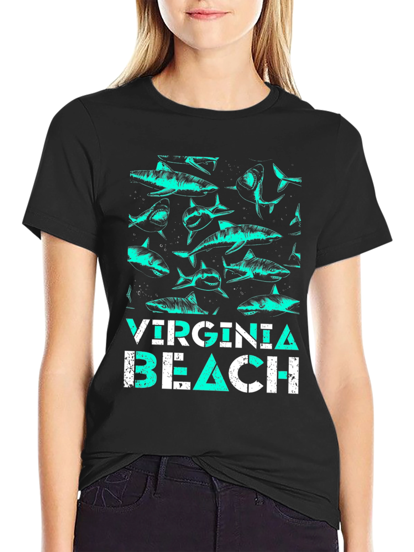 Virginia Beach Shark Graphic Tee