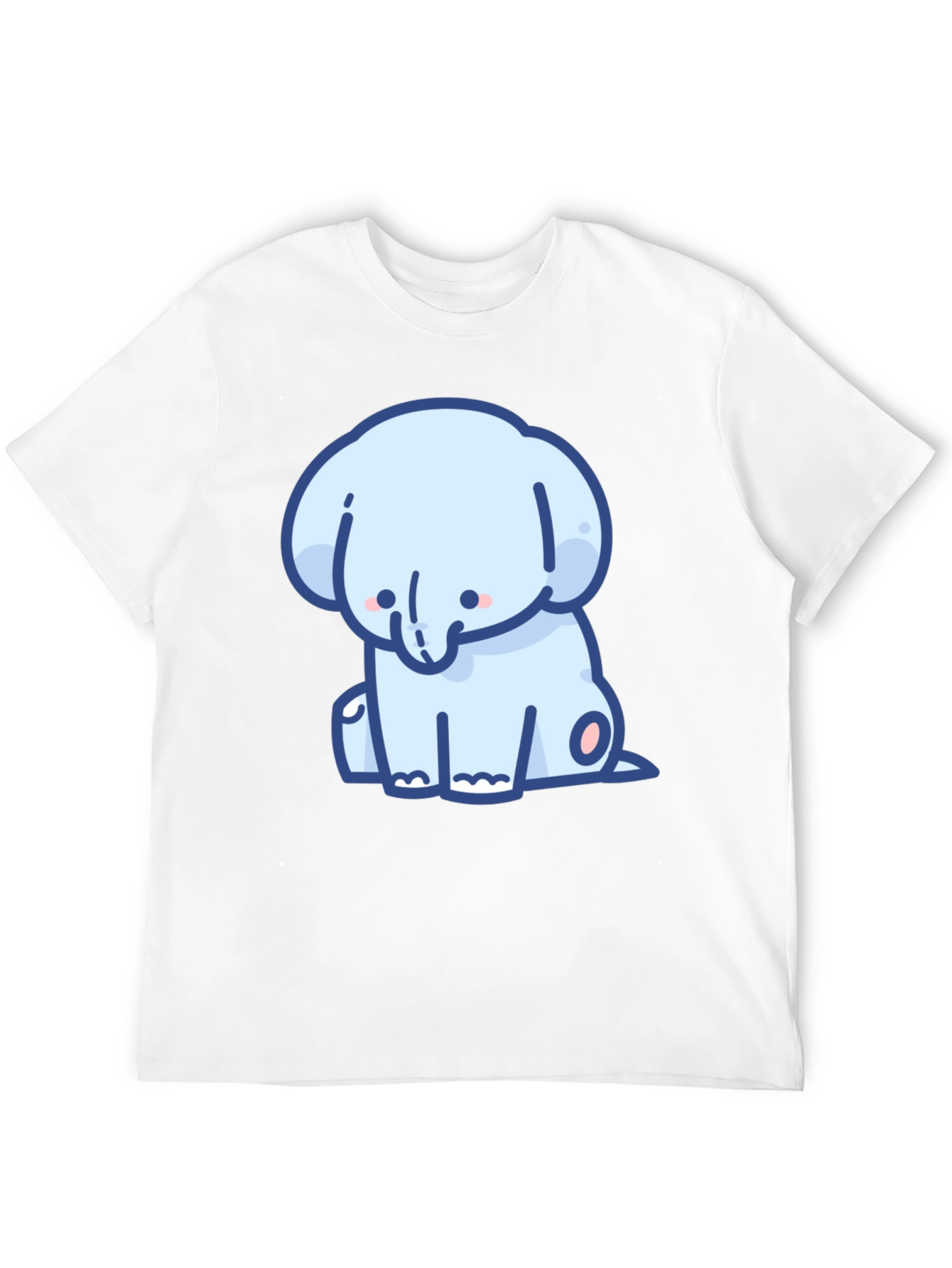 Cute Elephant Graphic Tee - Soft Cotton Comfort