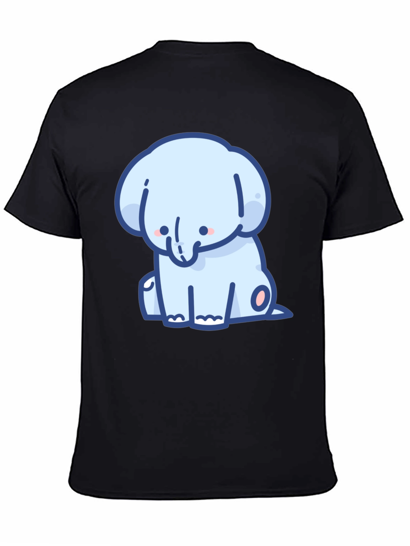 Cute Elephant Graphic Tee - Soft Cotton Comfort