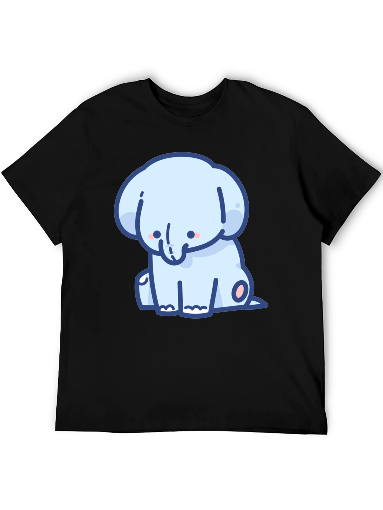 Cute Elephant Graphic Tee - Soft Cotton Comfort