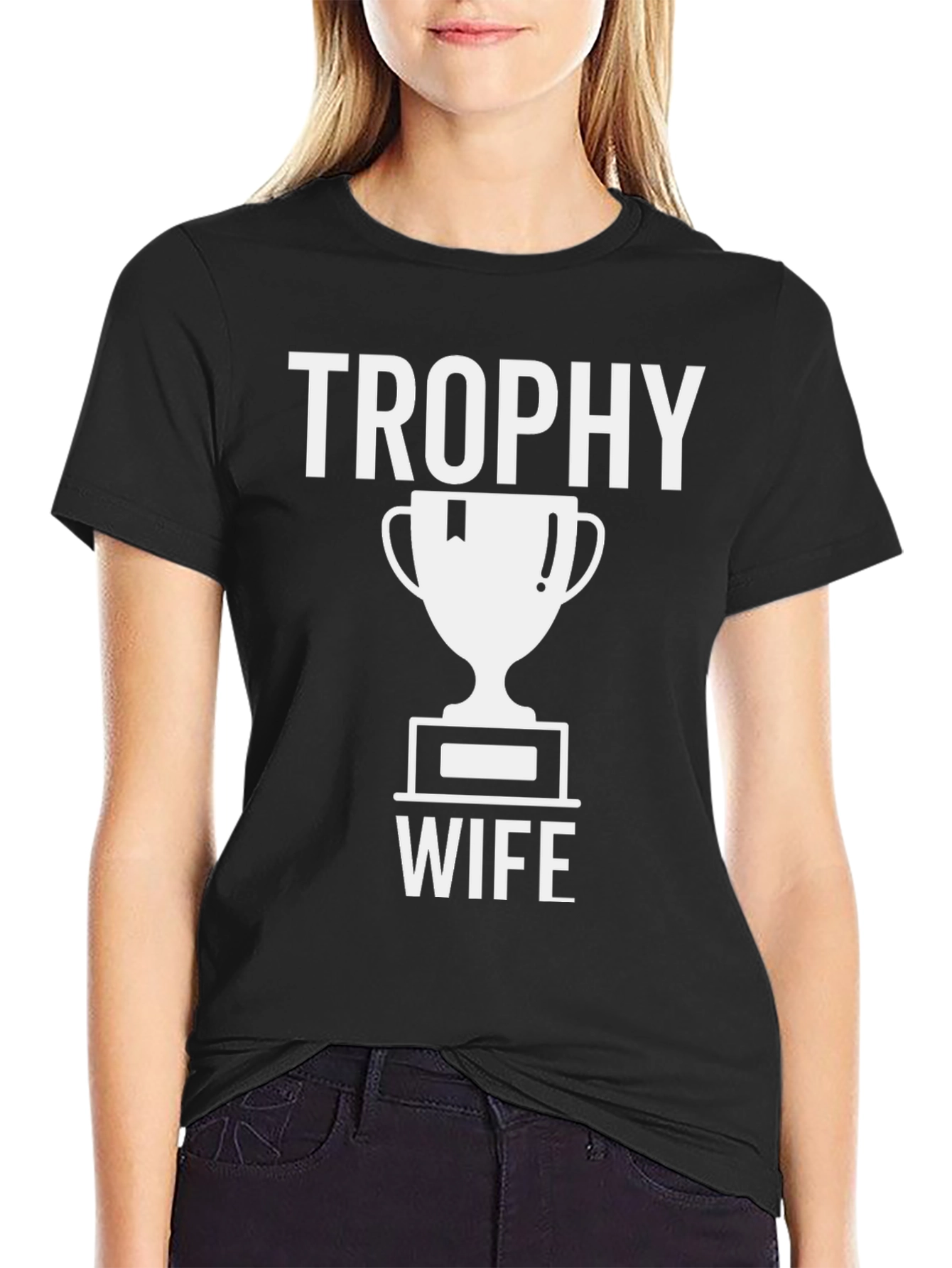 Trophy Wife Graphic Tee - Novelty Husband Shirt