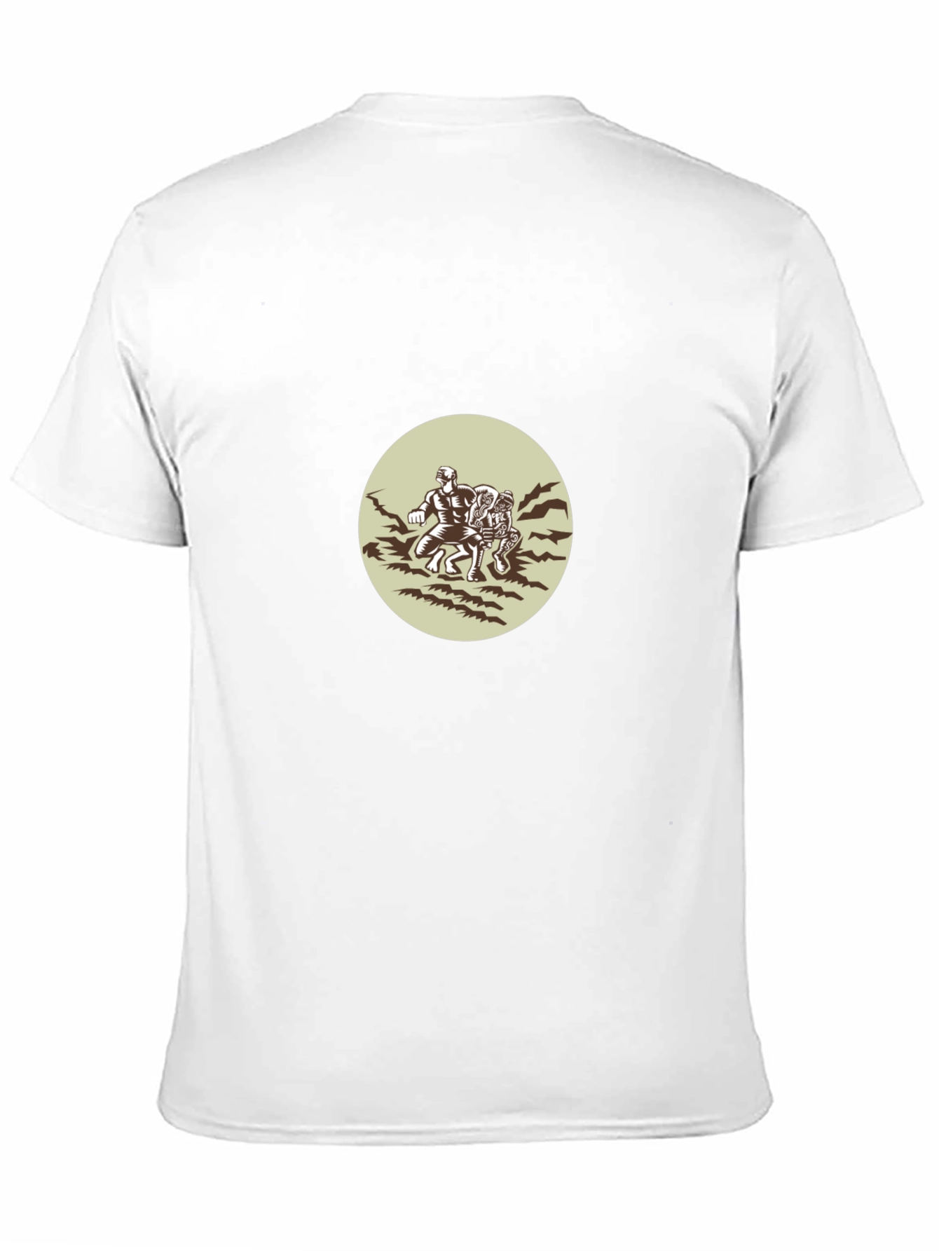 Wrestlers Graphic Black T-Shirt