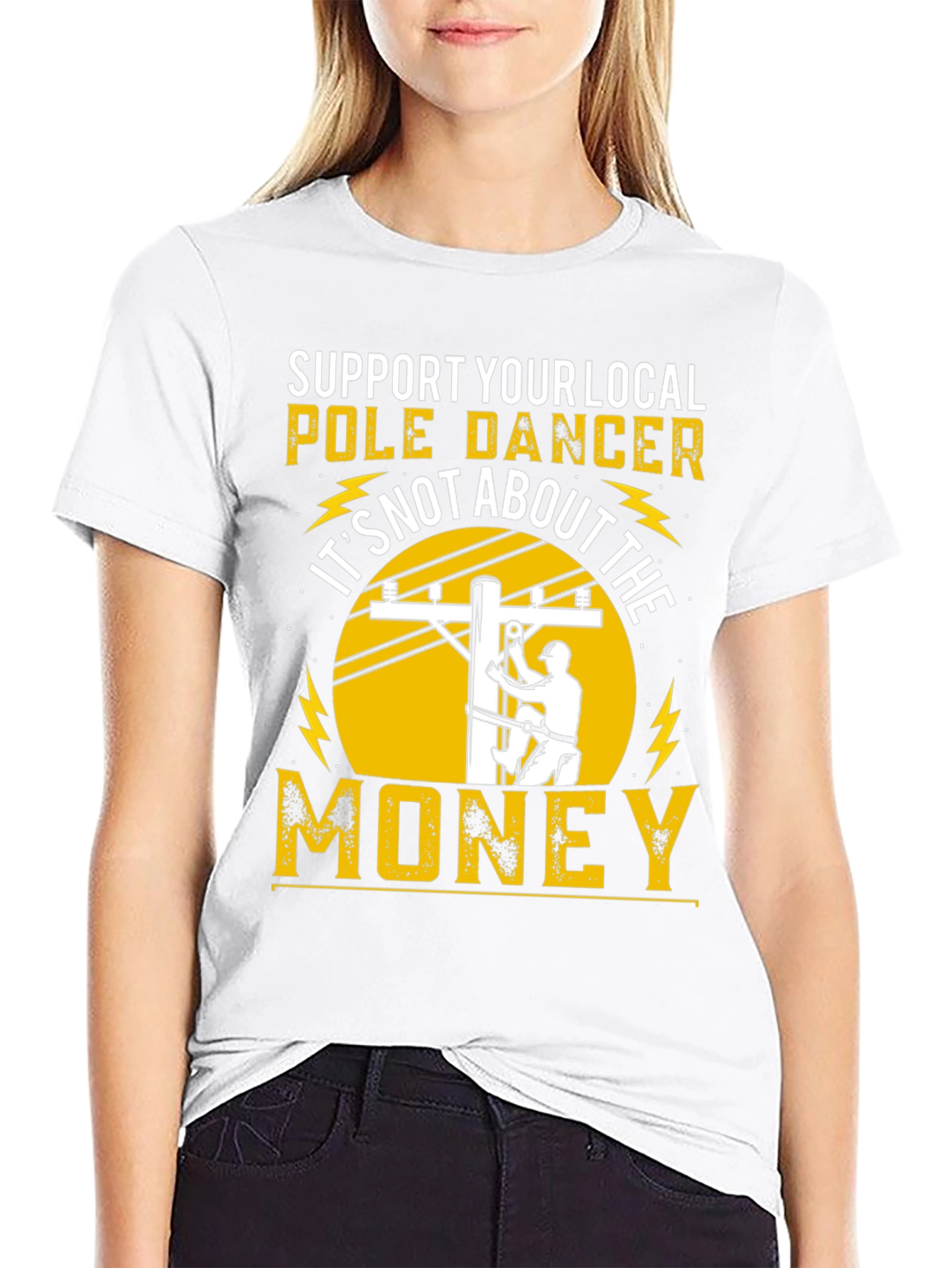Support Your Local Pole Dancer Funny T-Shirt