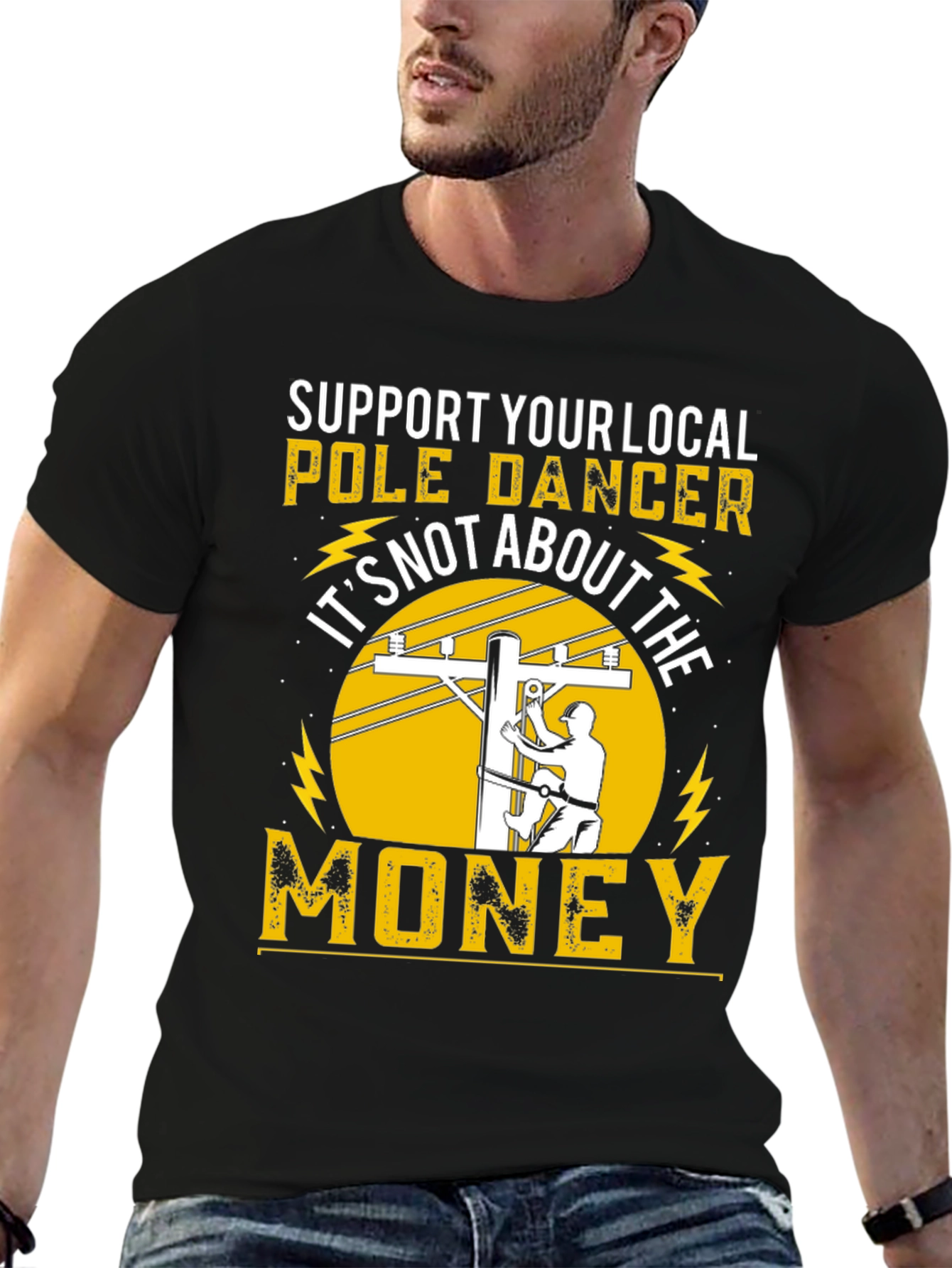 Support Your Local Pole Dancer Funny T-Shirt
