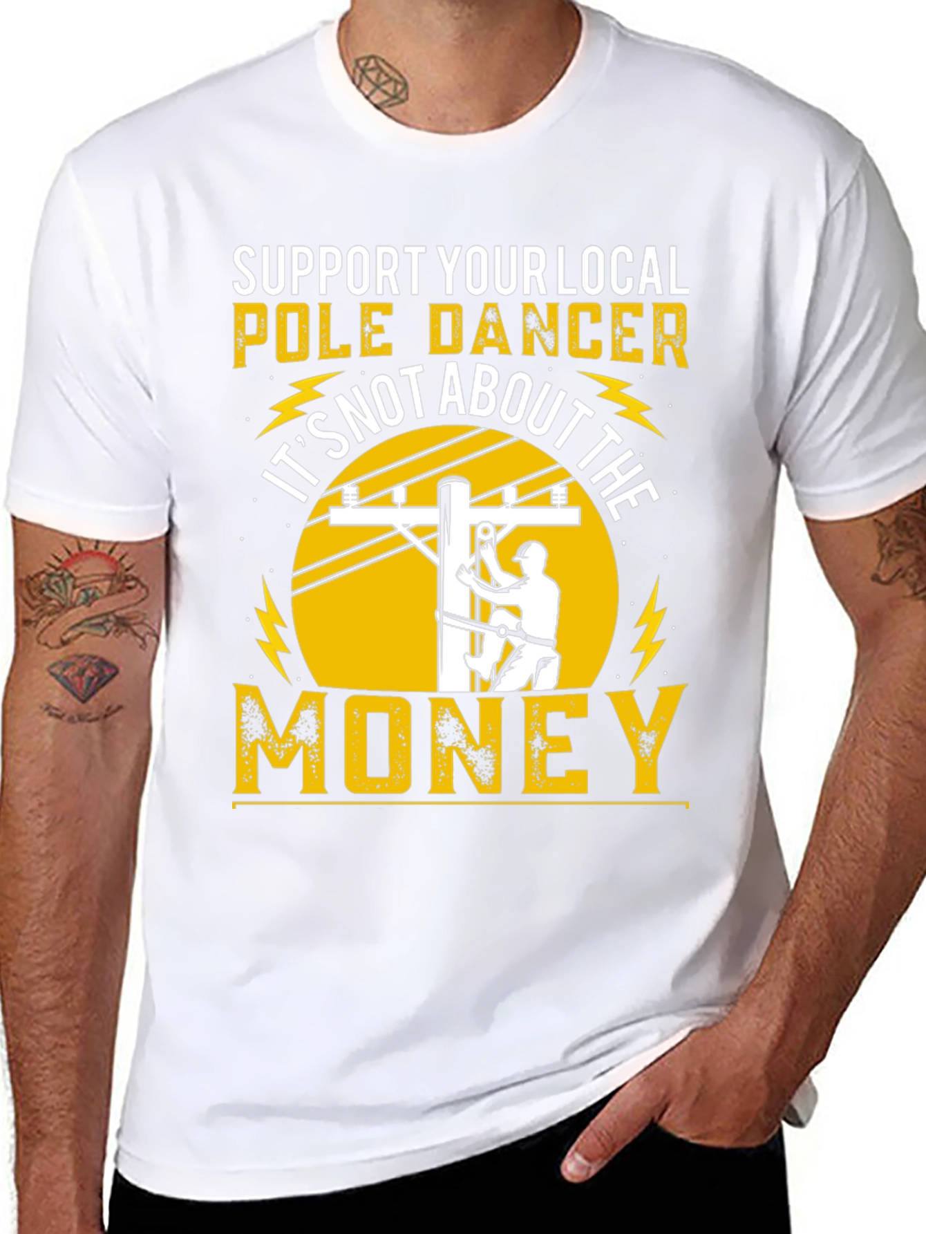 Support Your Local Pole Dancer Funny T-Shirt
