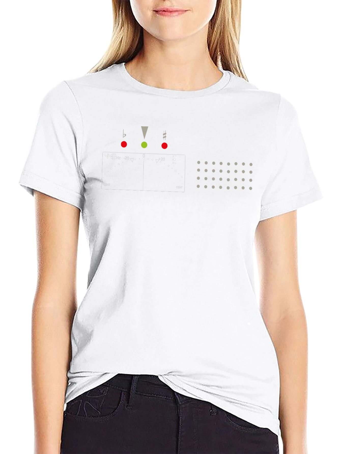 Musicians Tuner Graphic T-Shirt - Black